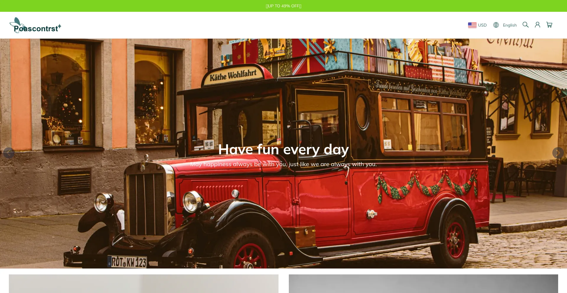 Website screenshot of Poascontrst.com