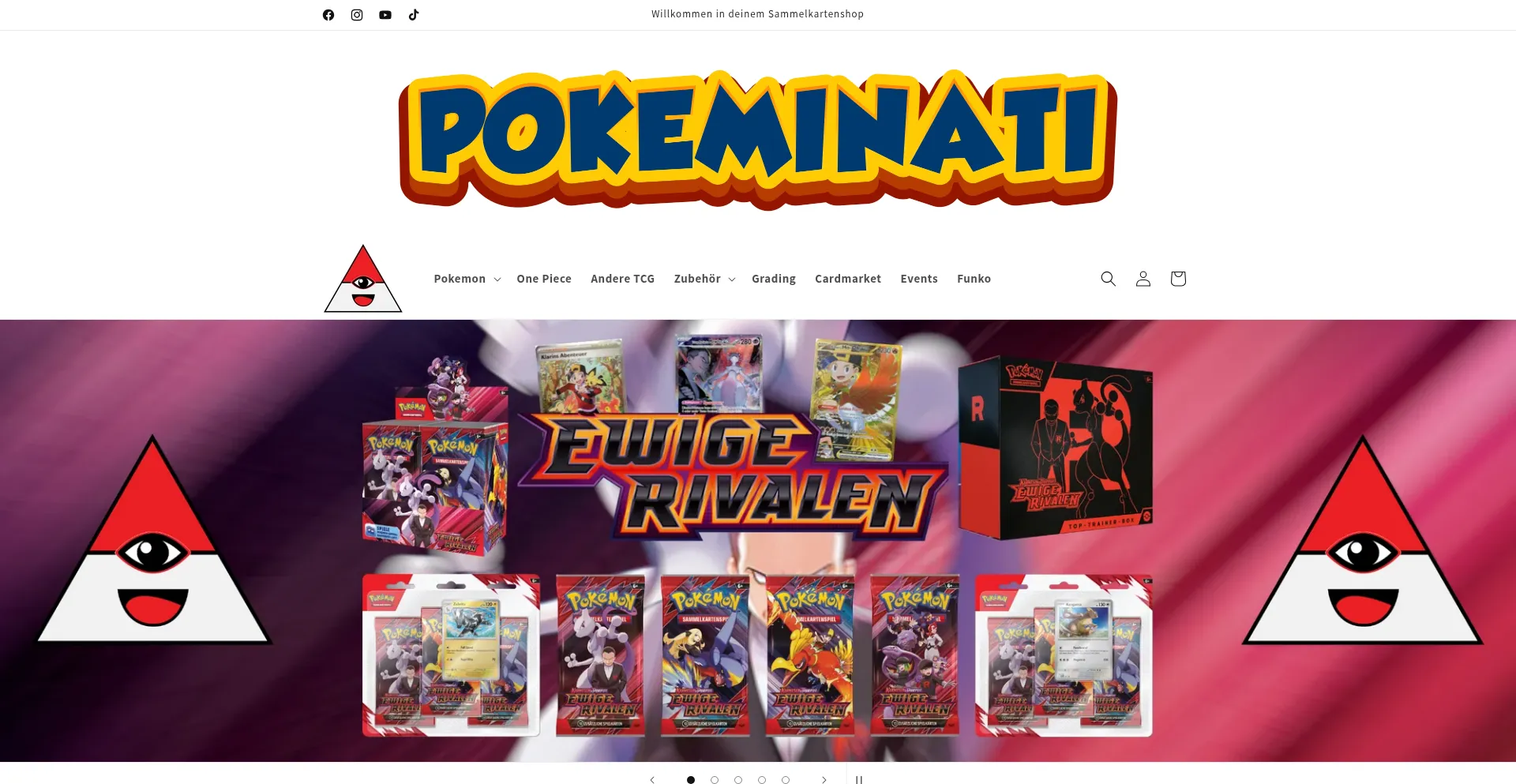 Website screenshot of Pokeminati.de