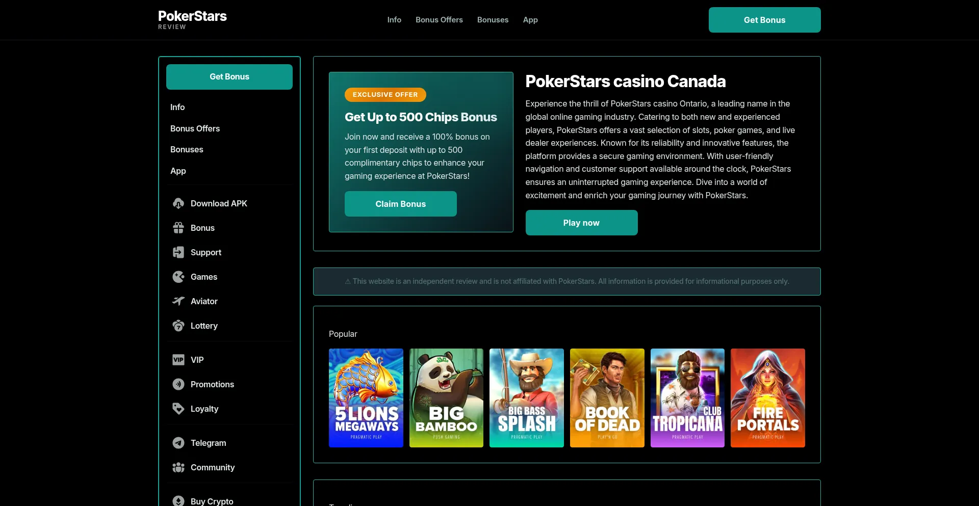 Pokerstarscasinocanada.org