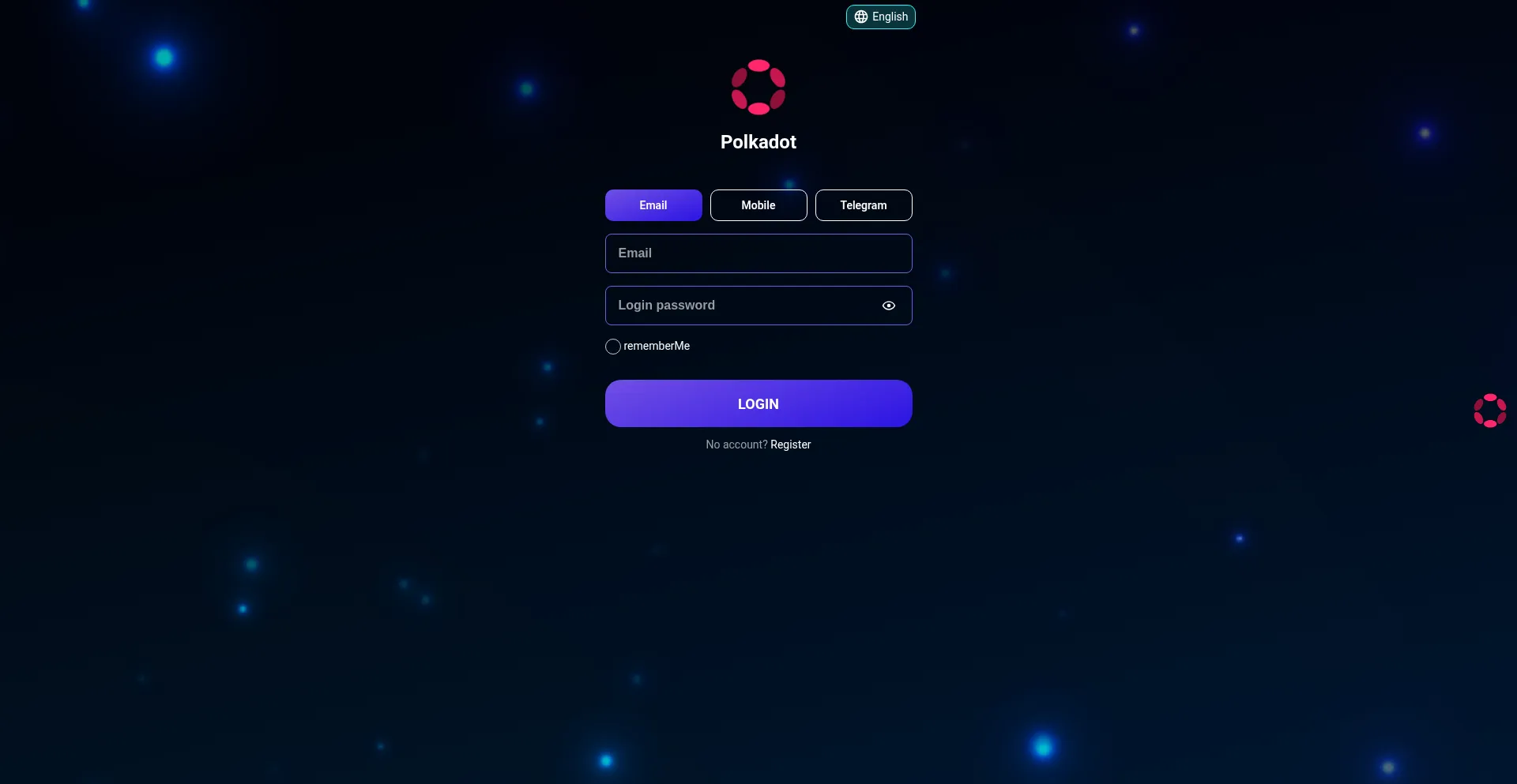 Website screenshot of Polkadotmvp.top