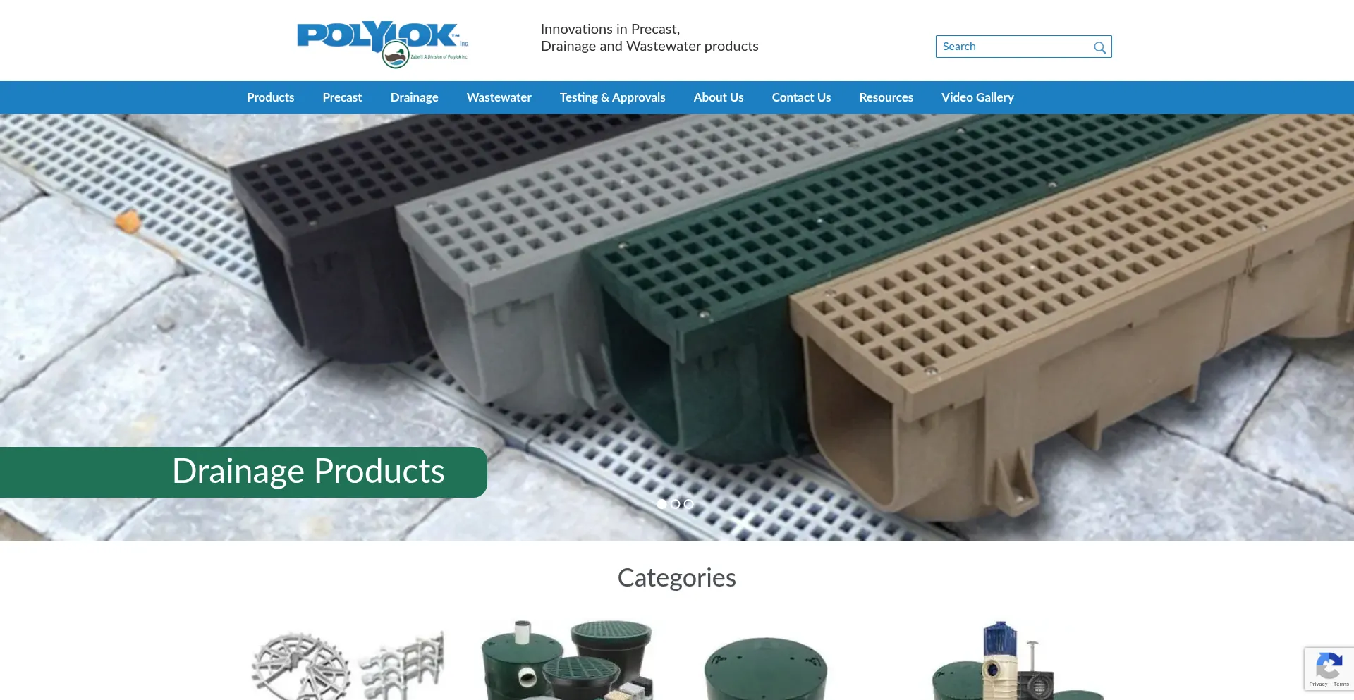 Website screenshot of Polylok.com