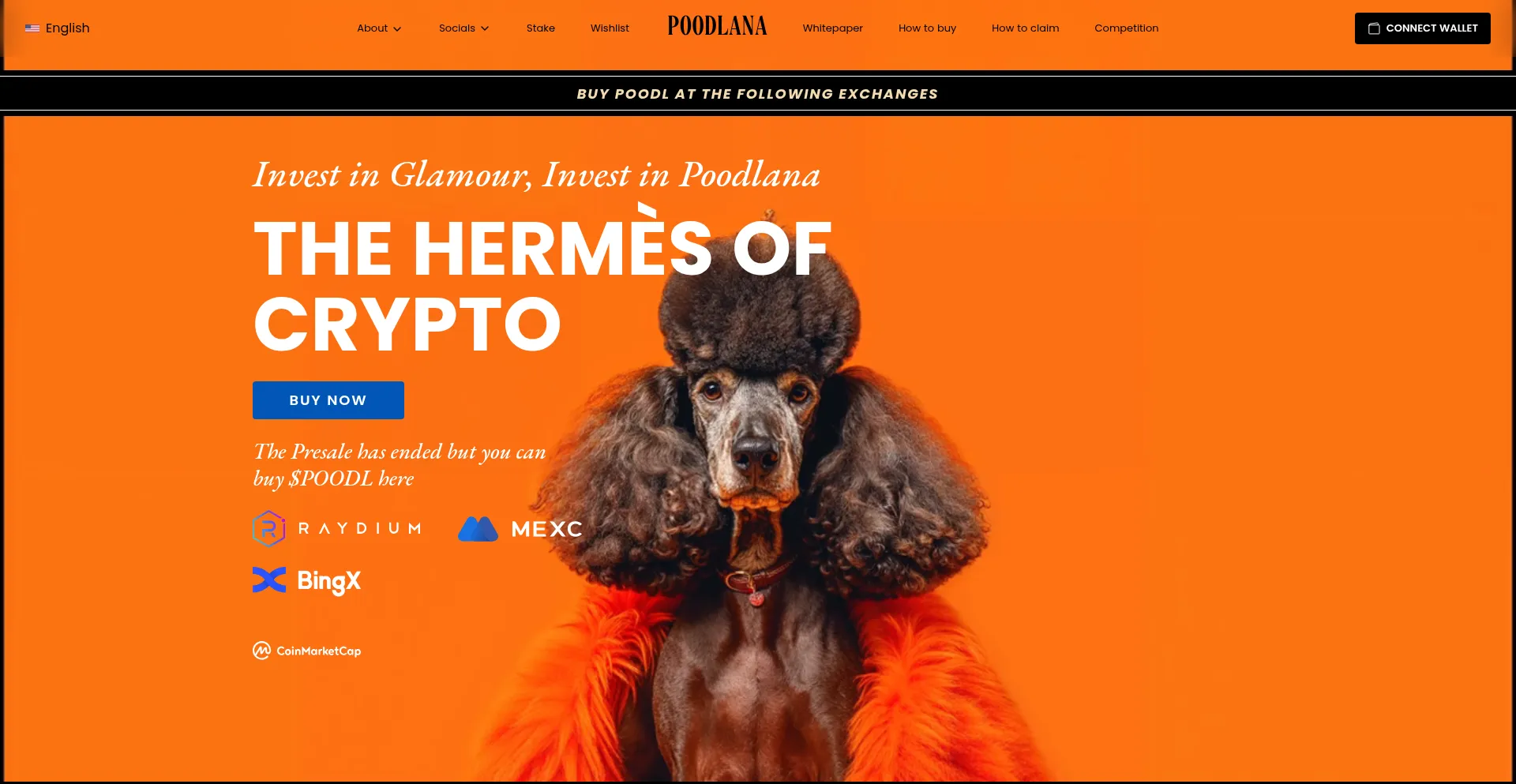 Website screenshot of Poodlana.com