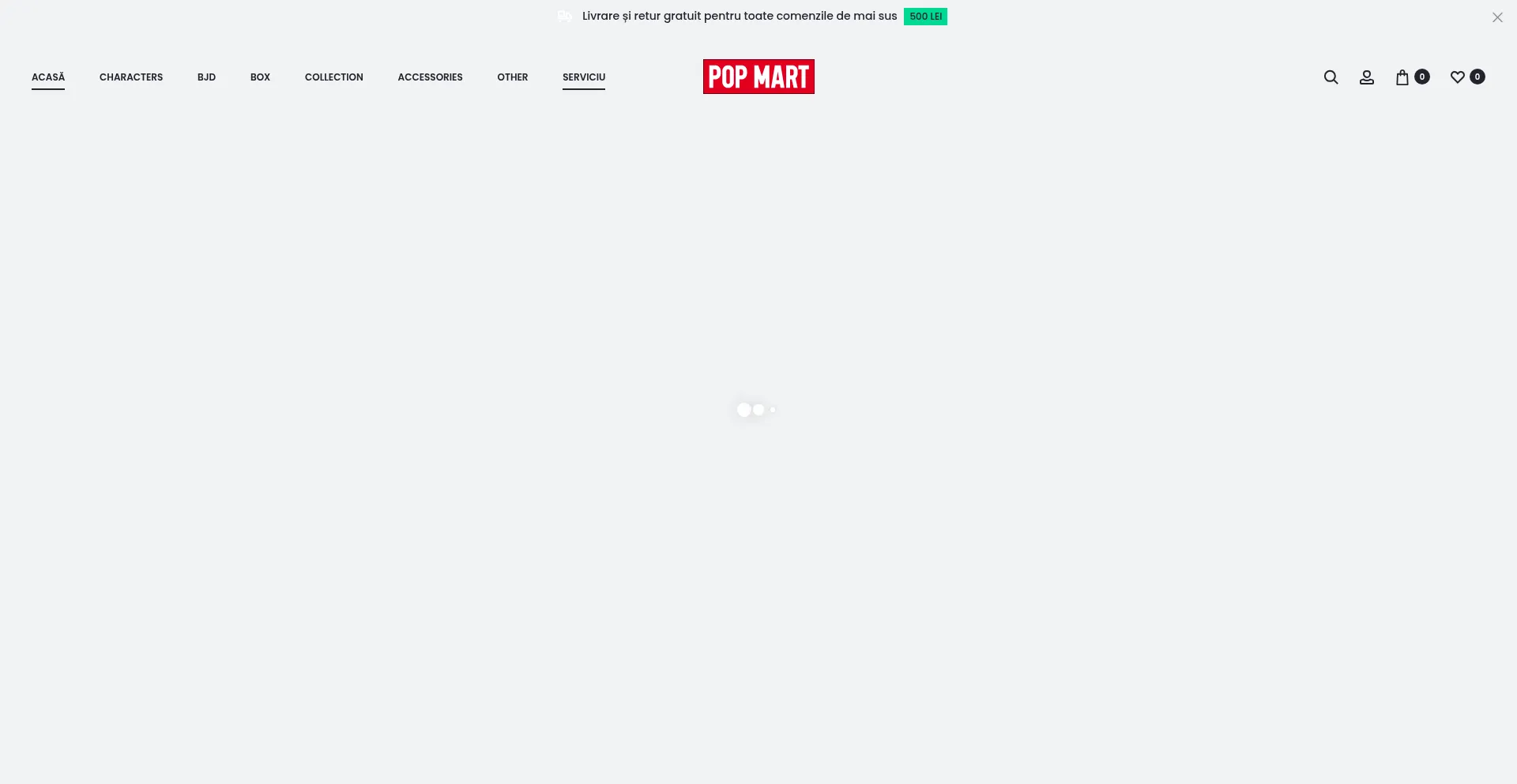 Website screenshot of Popmarts.ro