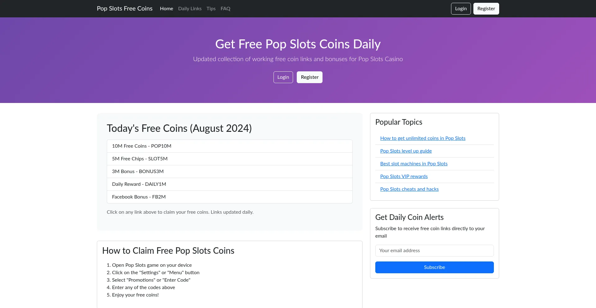 Popslotfreecoins.lol