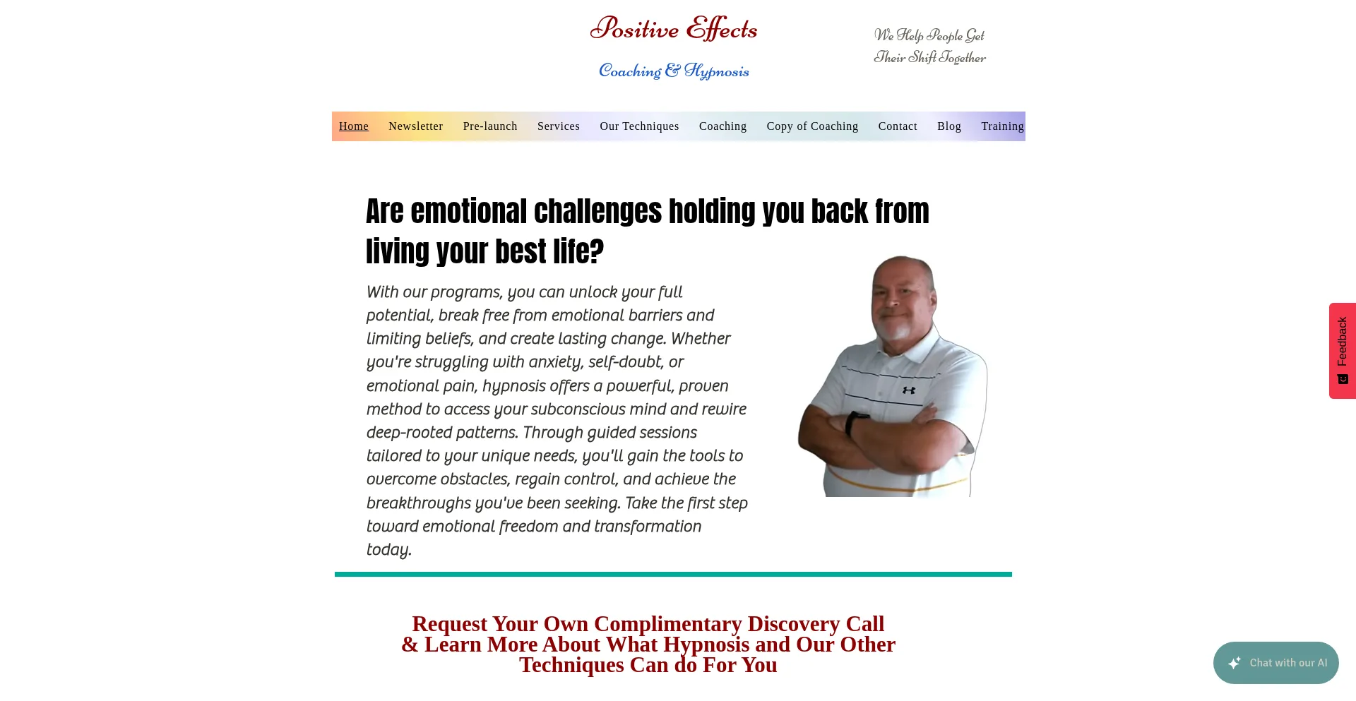 Website screenshot of Poseffects.com