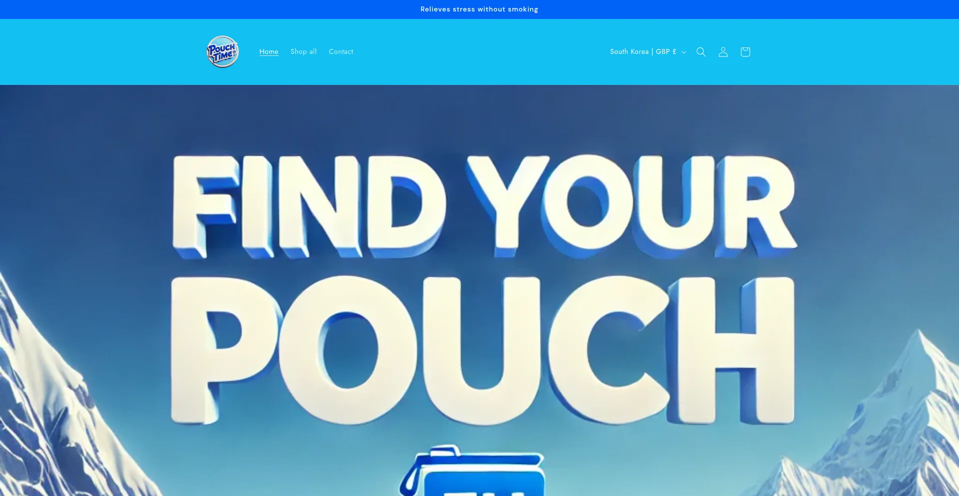 Website screenshot of Pouchtimeeu.com