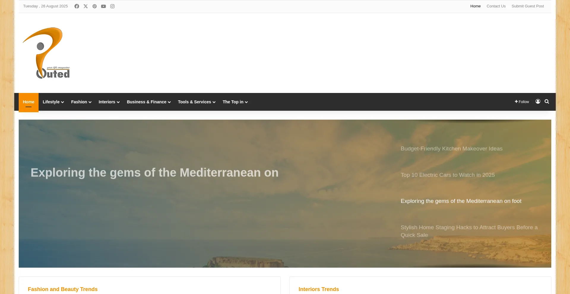 Website screenshot of Pouted.com