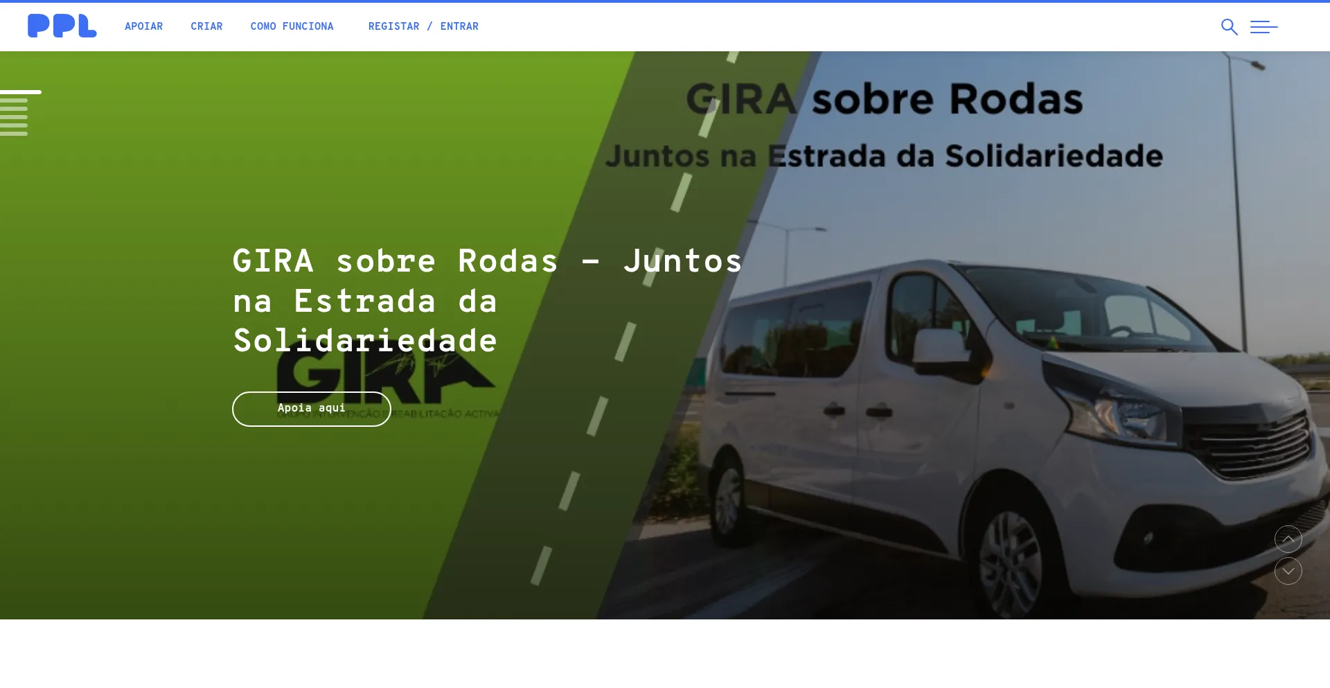 Website screenshot of Ppl.pt