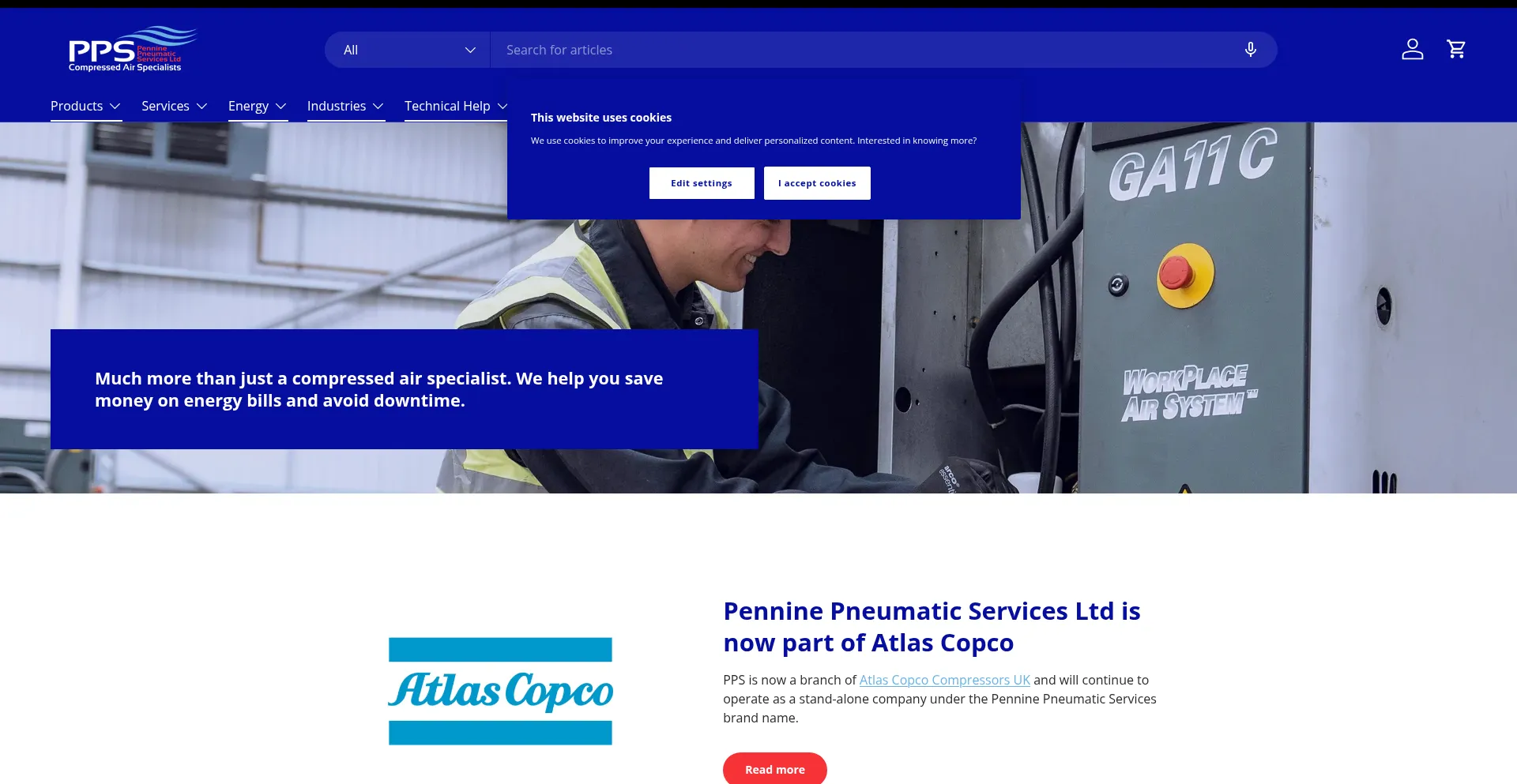 Website screenshot of Pps-ltd.co.uk