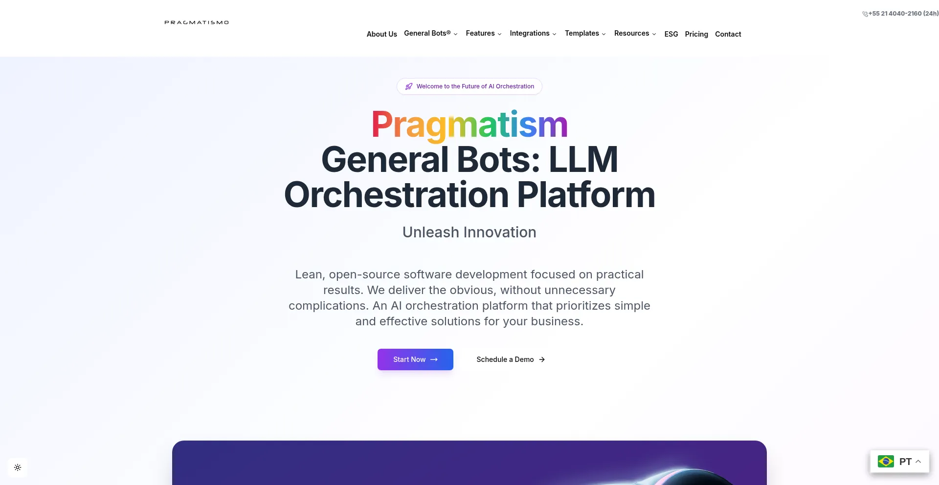 Website screenshot of Pragmatismo.com.br