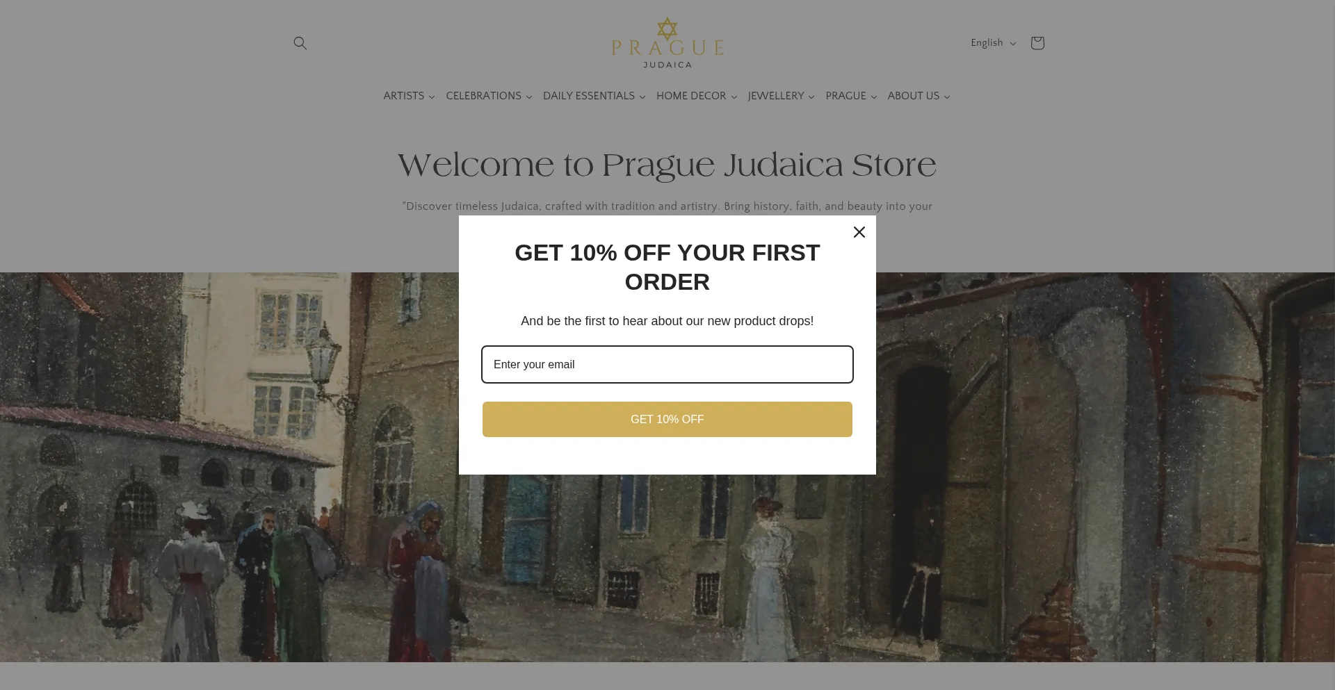 Website screenshot of Praguejudaica.com