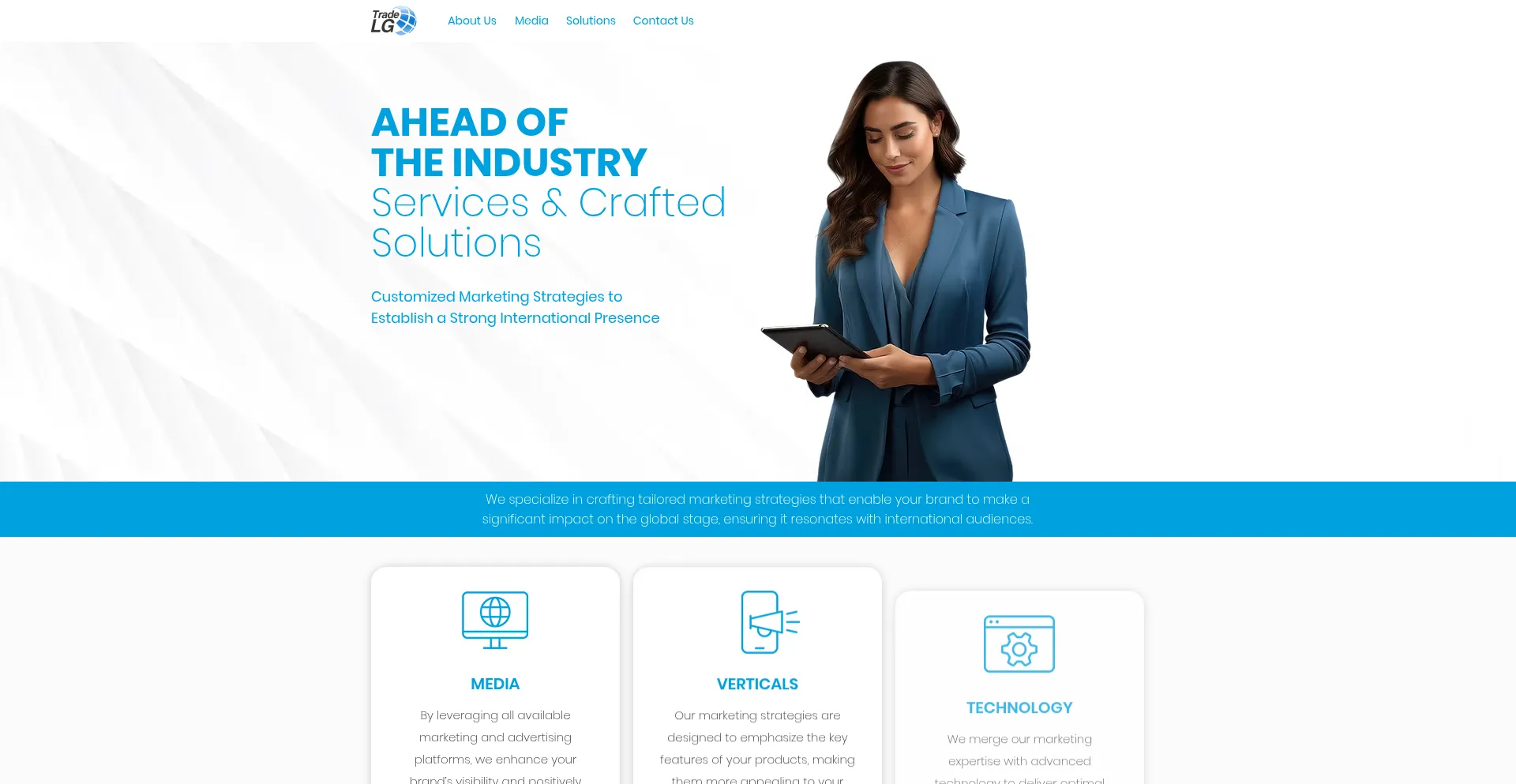 Website screenshot of Preg.tradelg.net