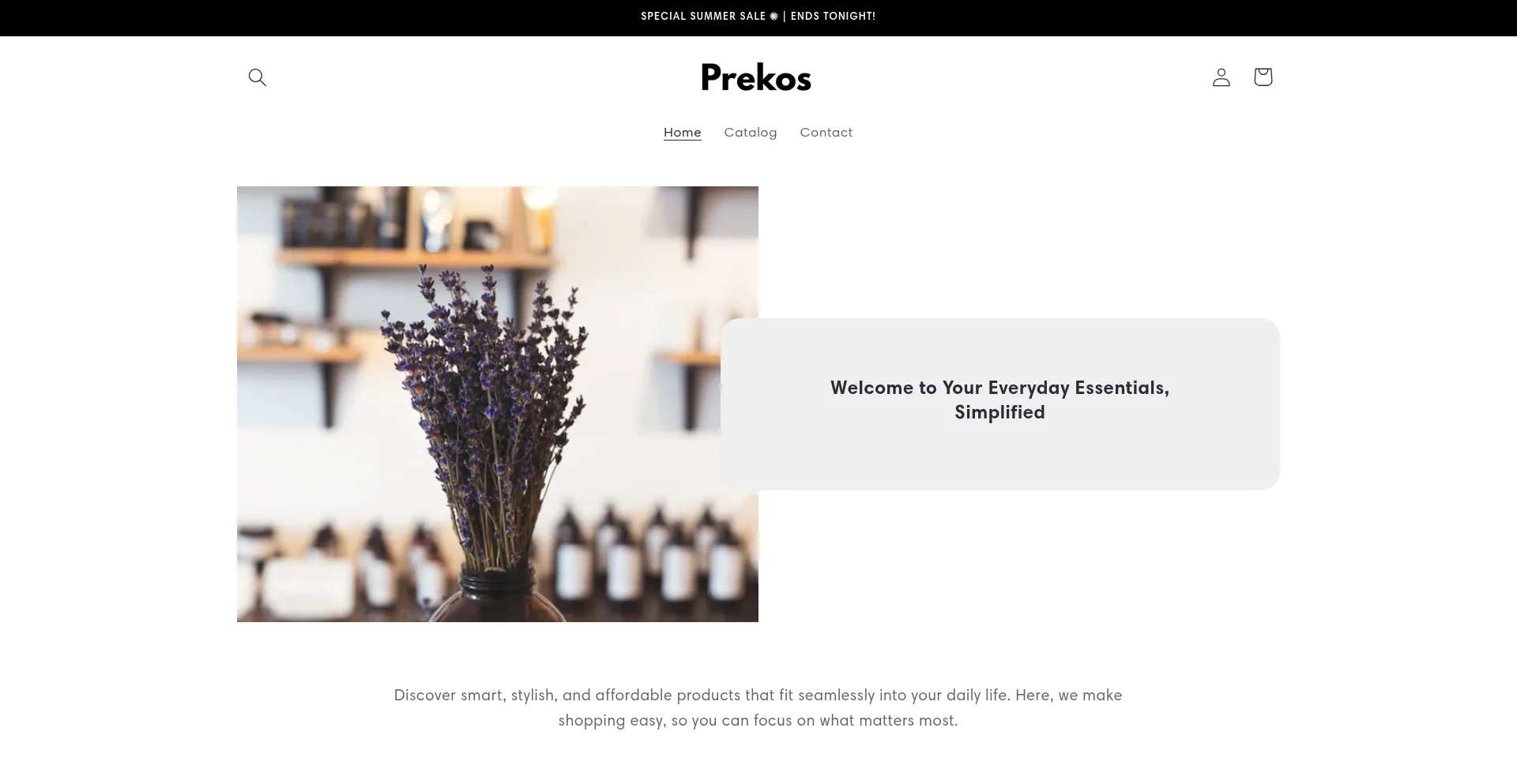 Website screenshot of Prekosus.com
