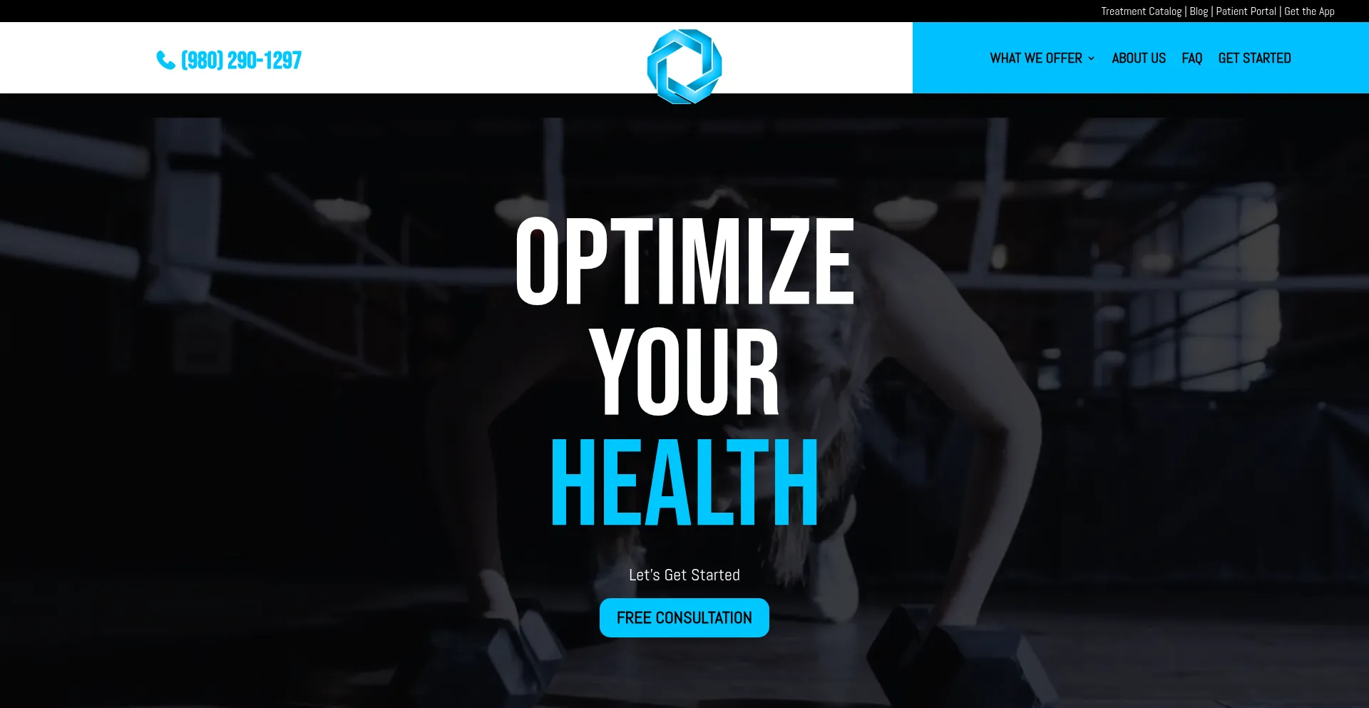 Website screenshot of Premierhormonehealth.com