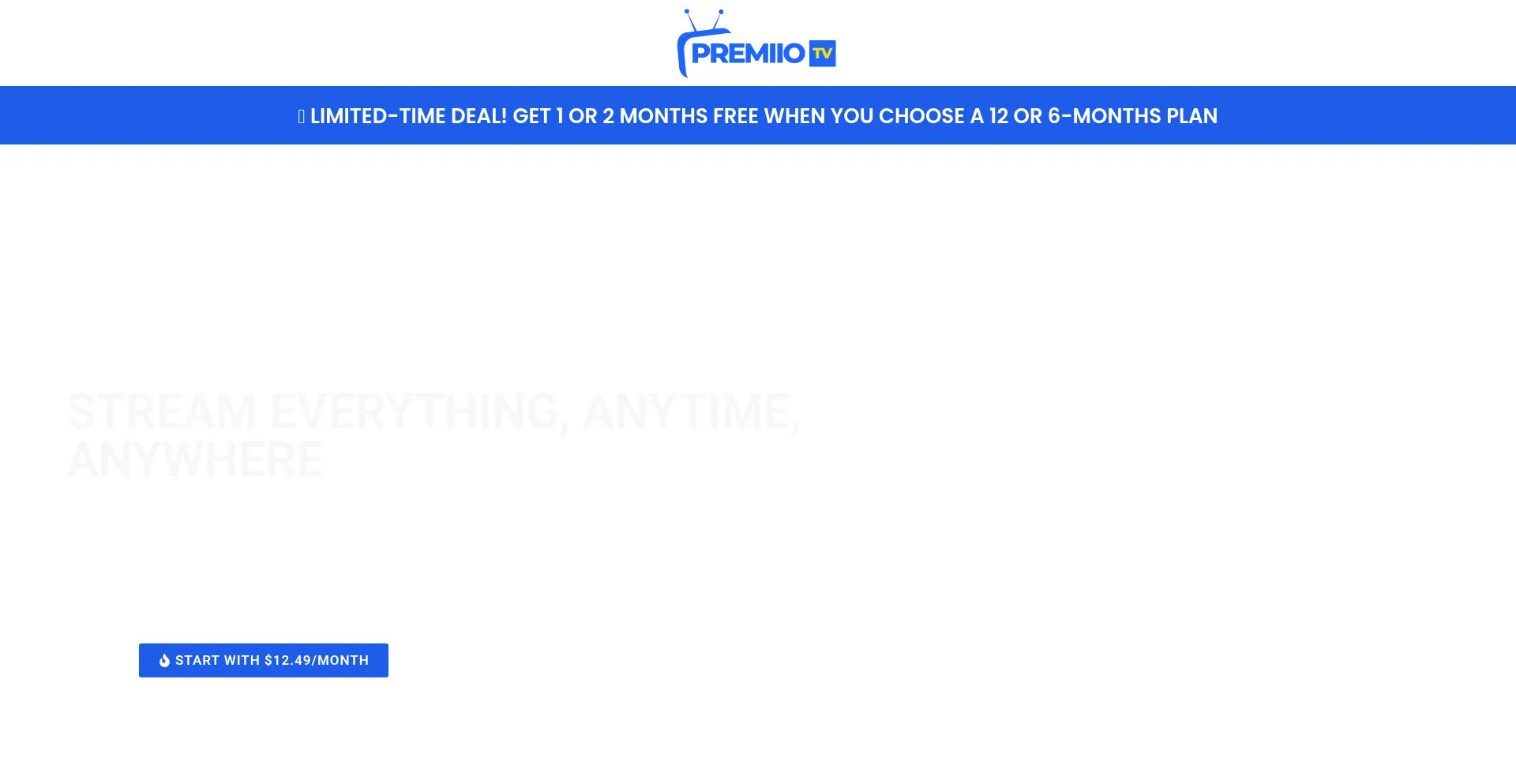 Website screenshot of Premiio.com