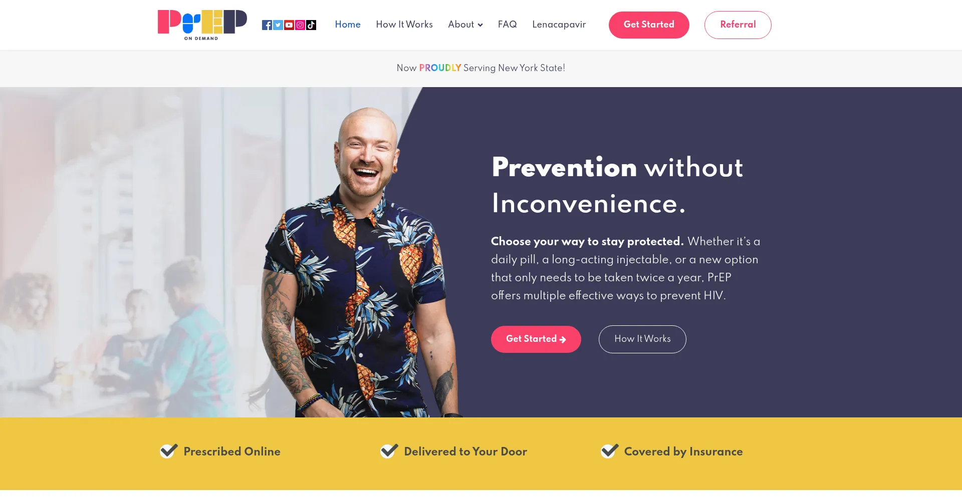 Website screenshot of Prepondemand.com