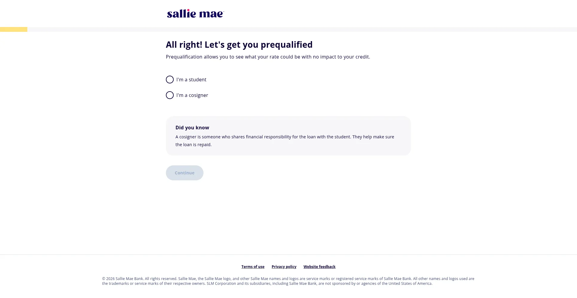 Prequalify.salliemae.com