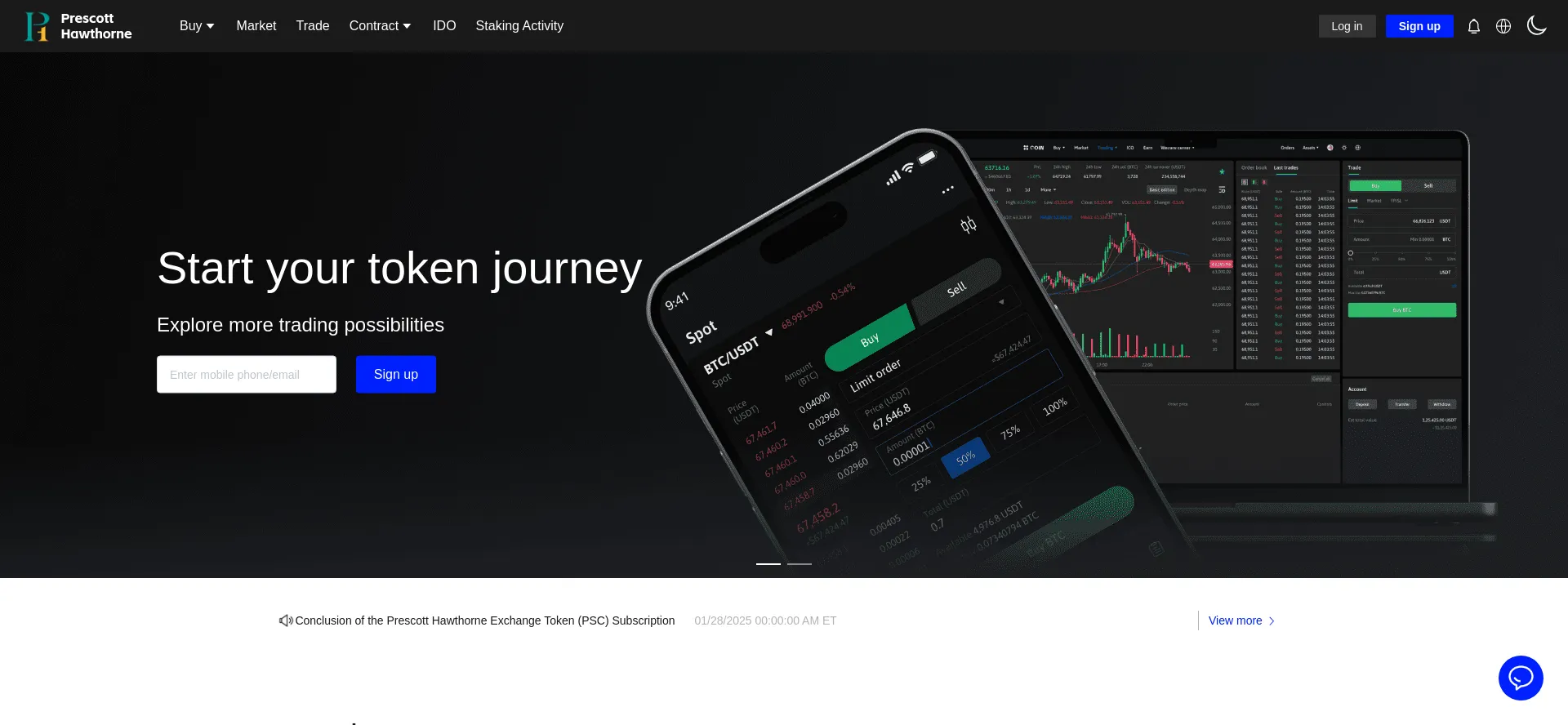 Website screenshot of Prescotthawthorne.com