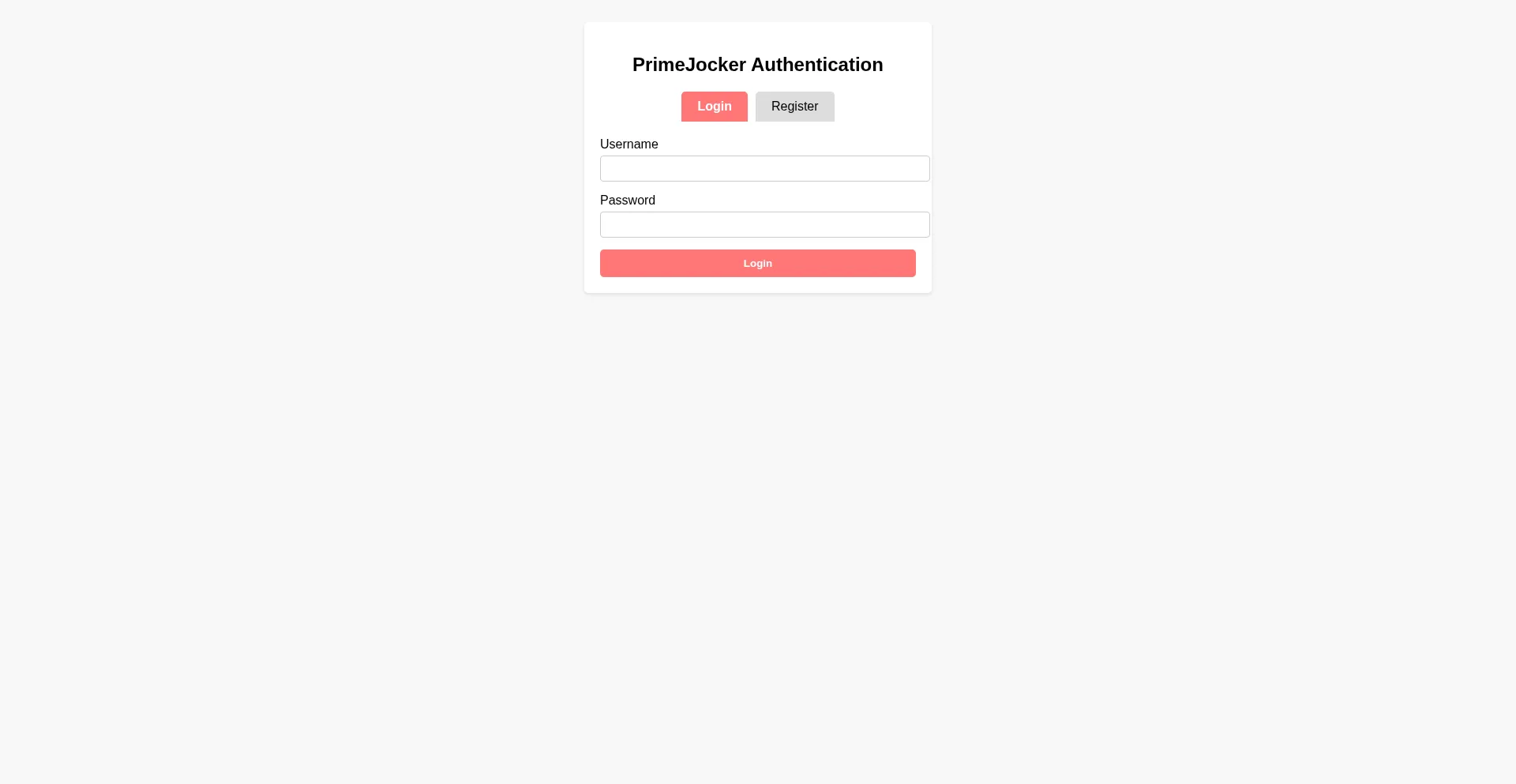 Website screenshot of Primejoker.cc