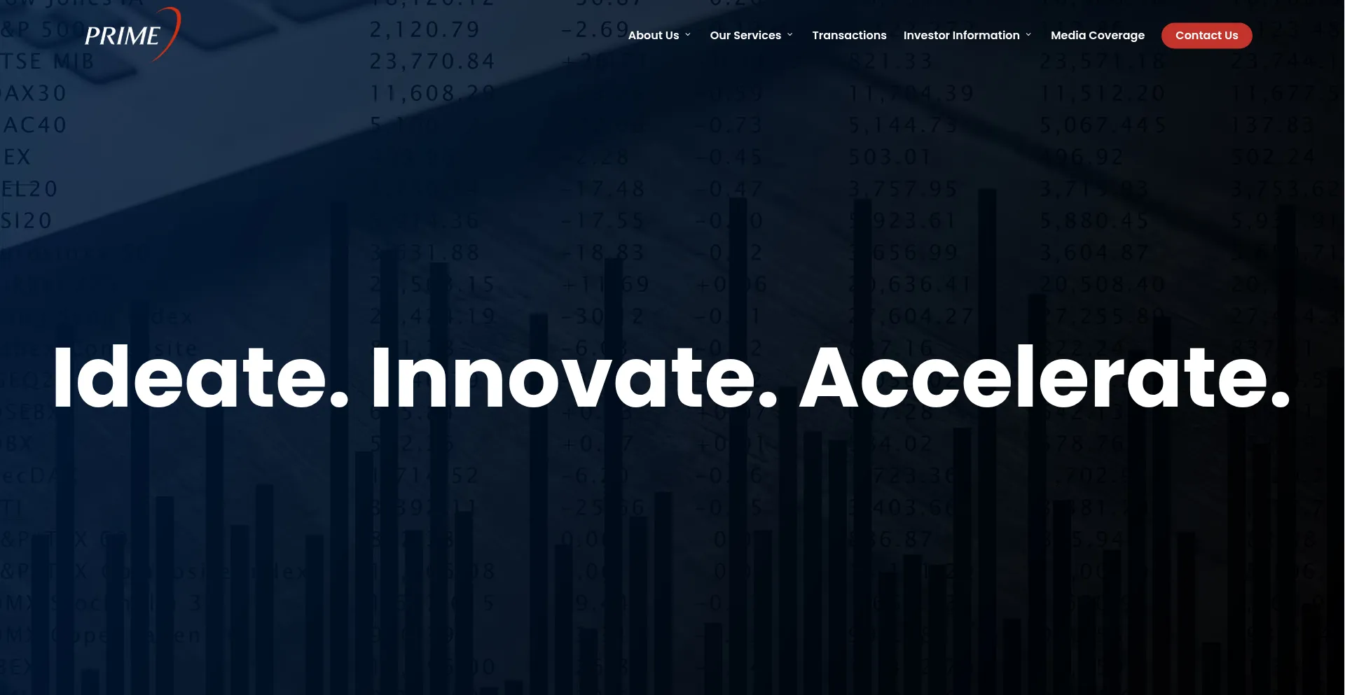 Website screenshot of Primesec.com