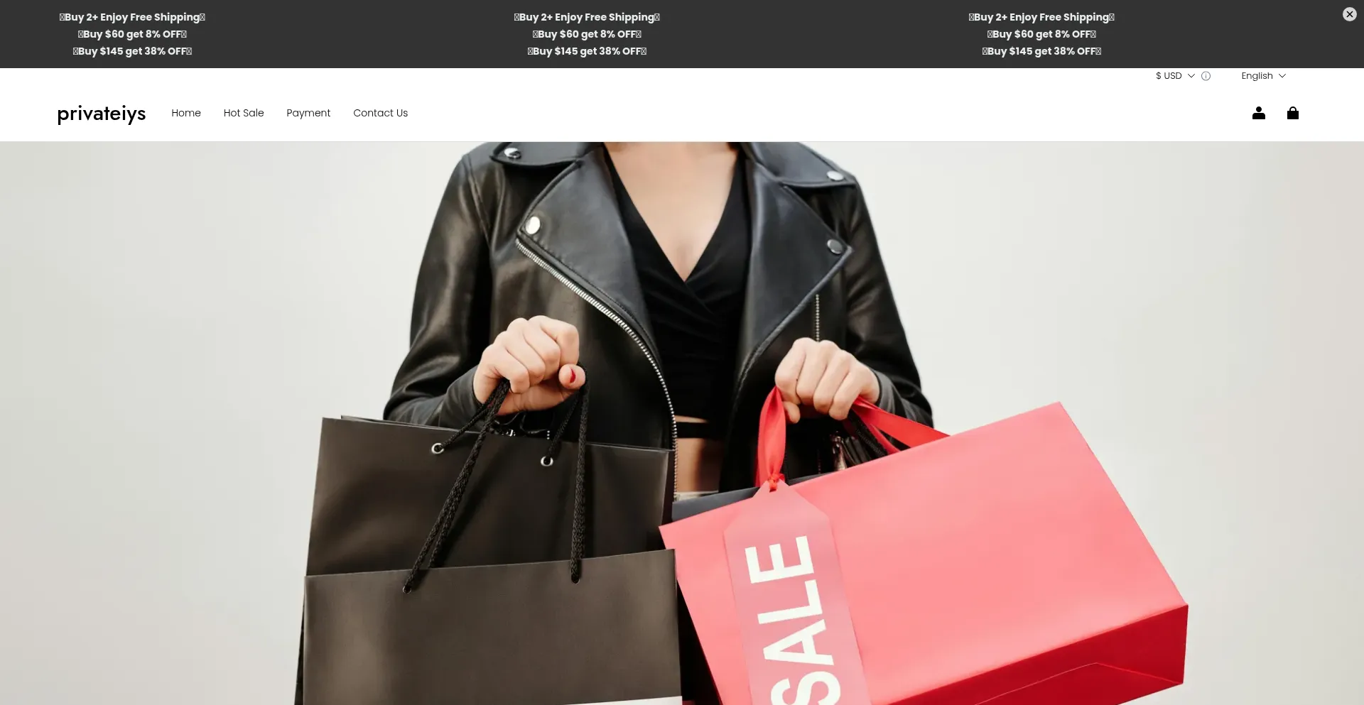 Website screenshot of Privateiys.com