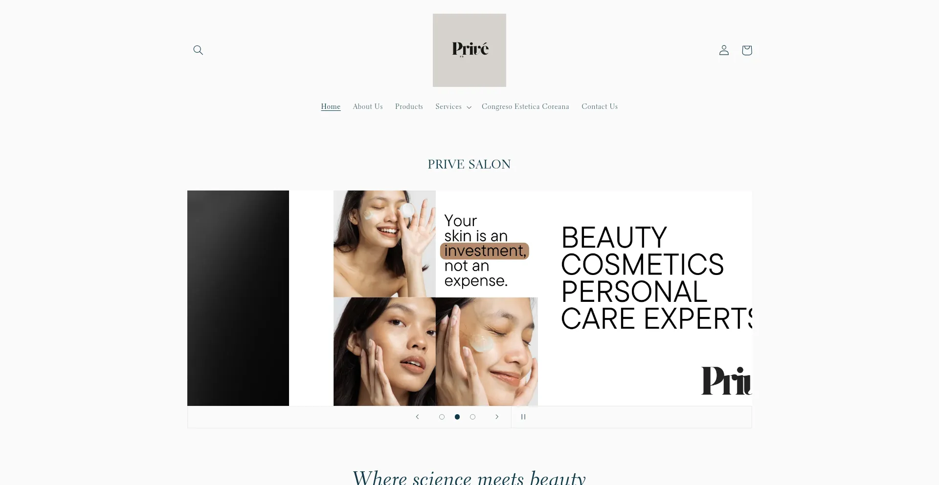 Website screenshot of Privepr.com