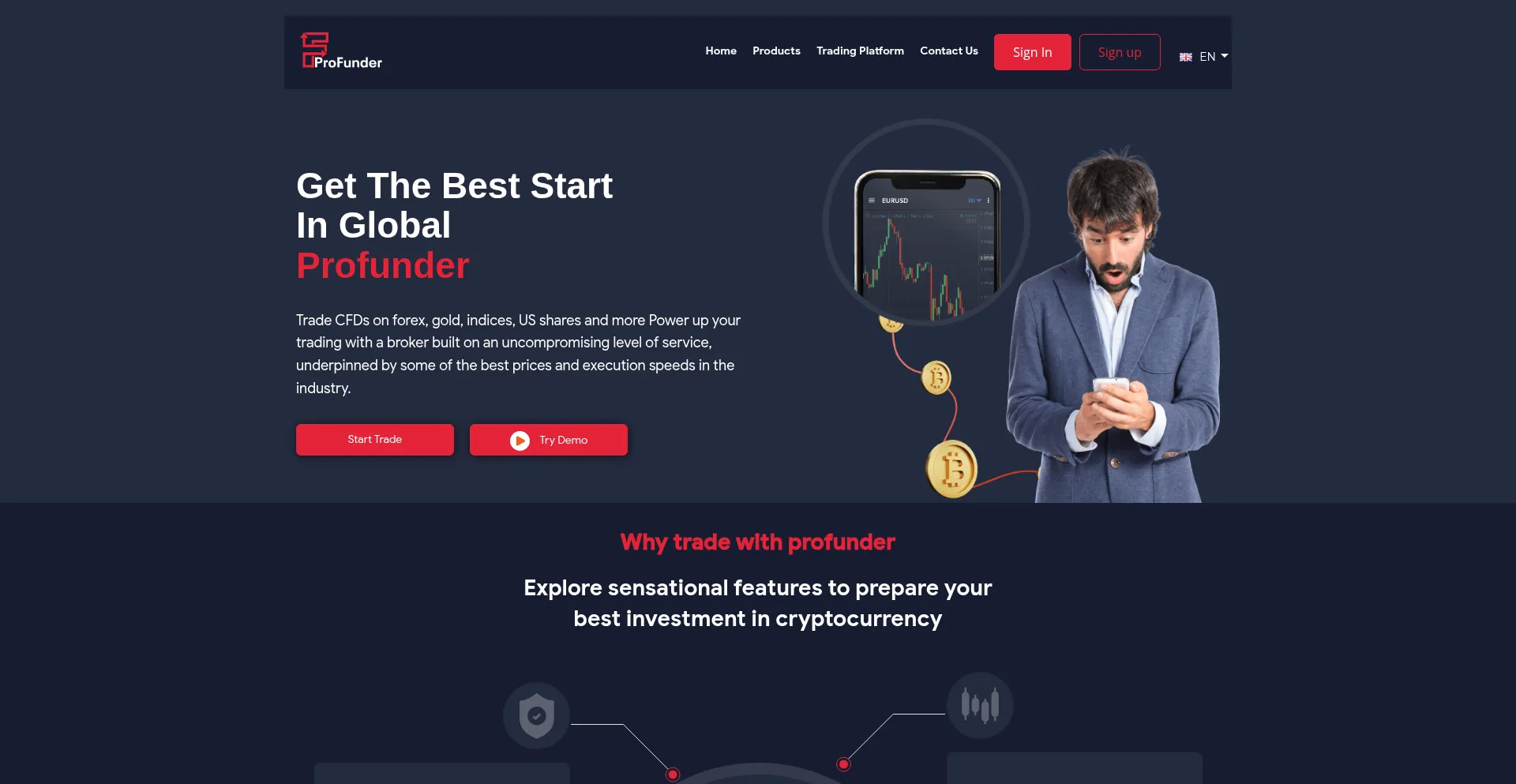 Website screenshot of Pro-funders.co