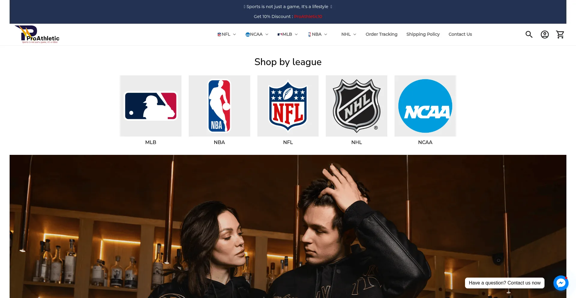 Website screenshot of Proathletic.io