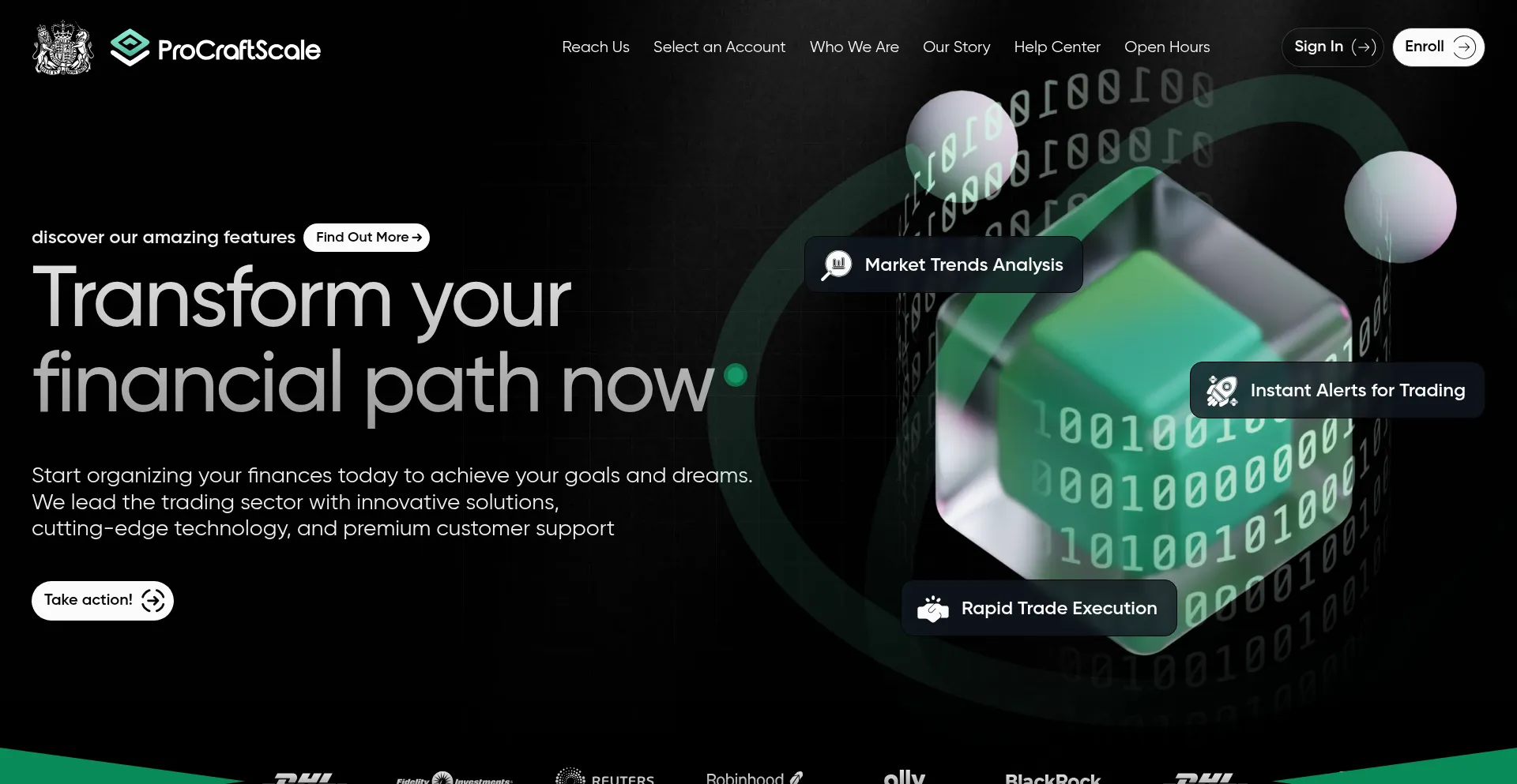 Website screenshot of Procraftscale.com