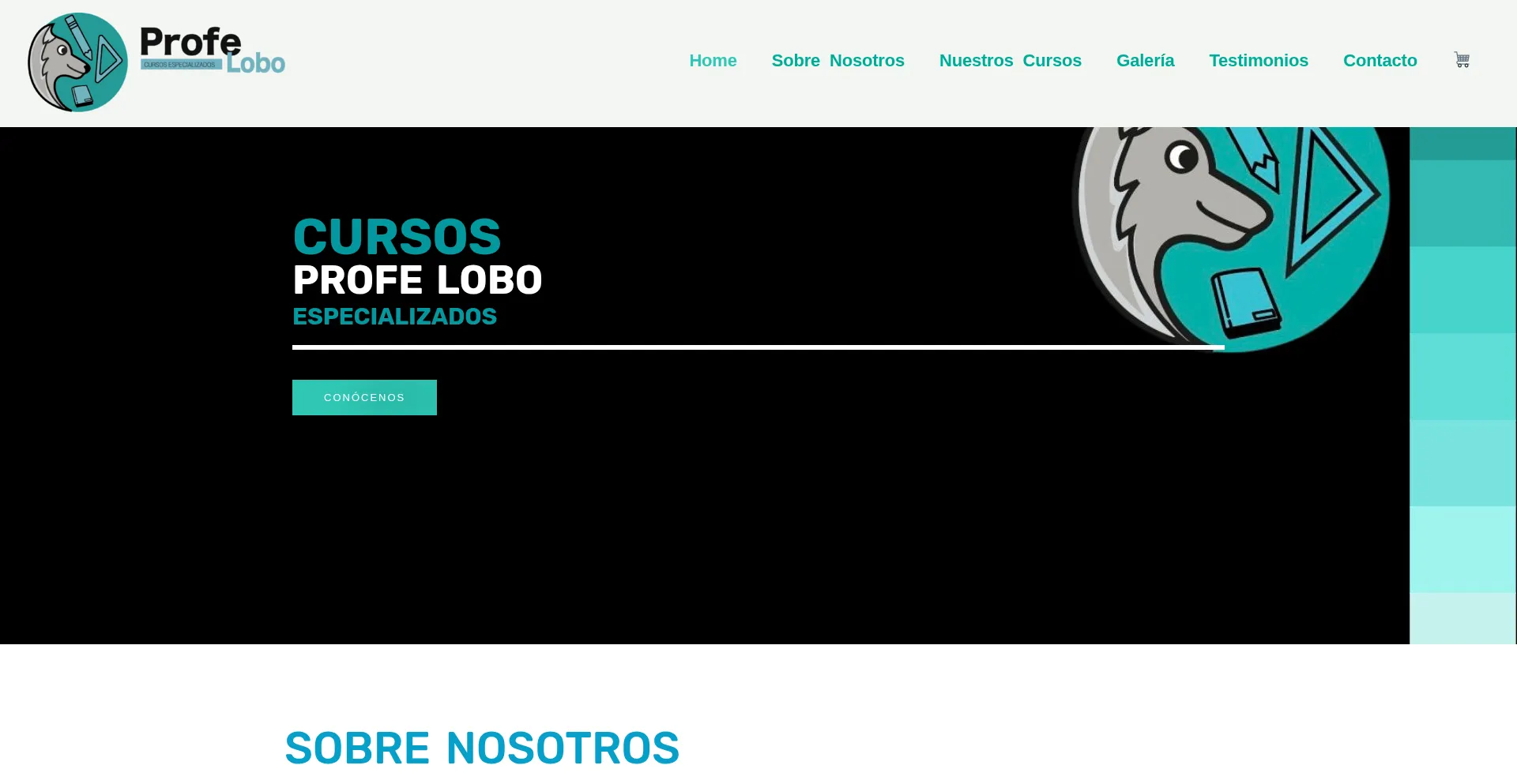 Website screenshot of Profelobo.com