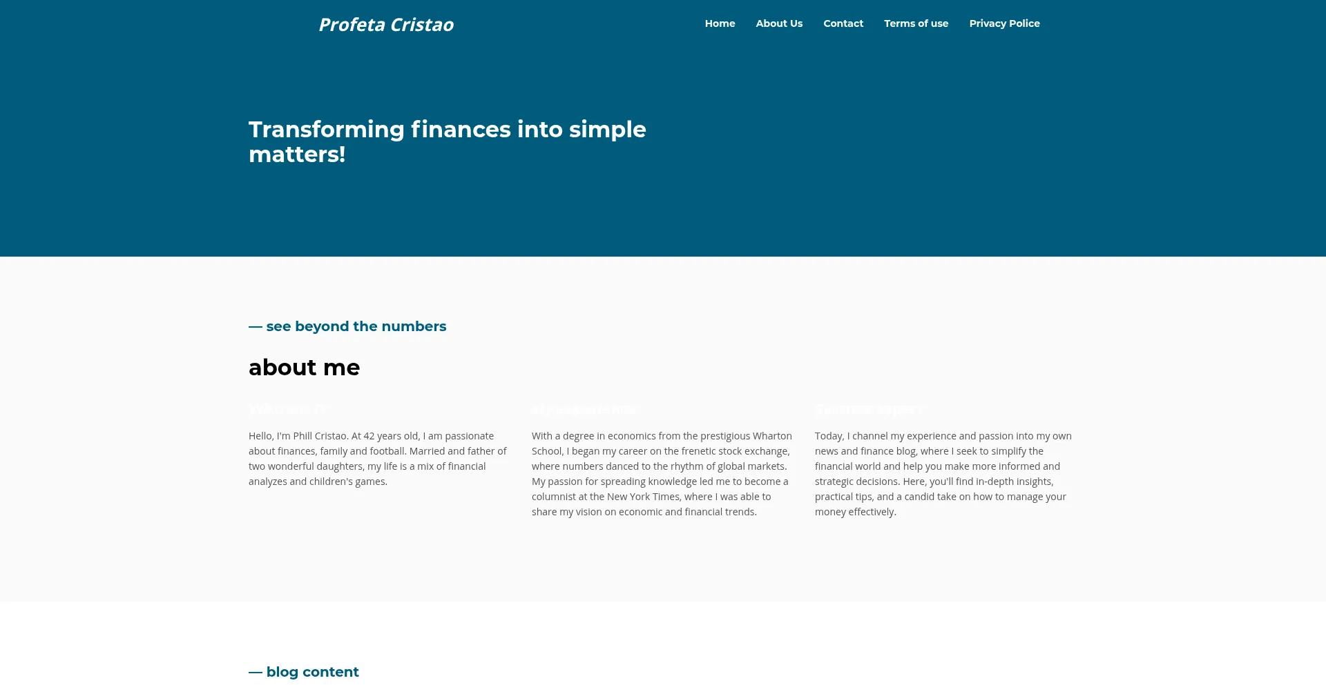 Website screenshot of Profetacristao.com.br
