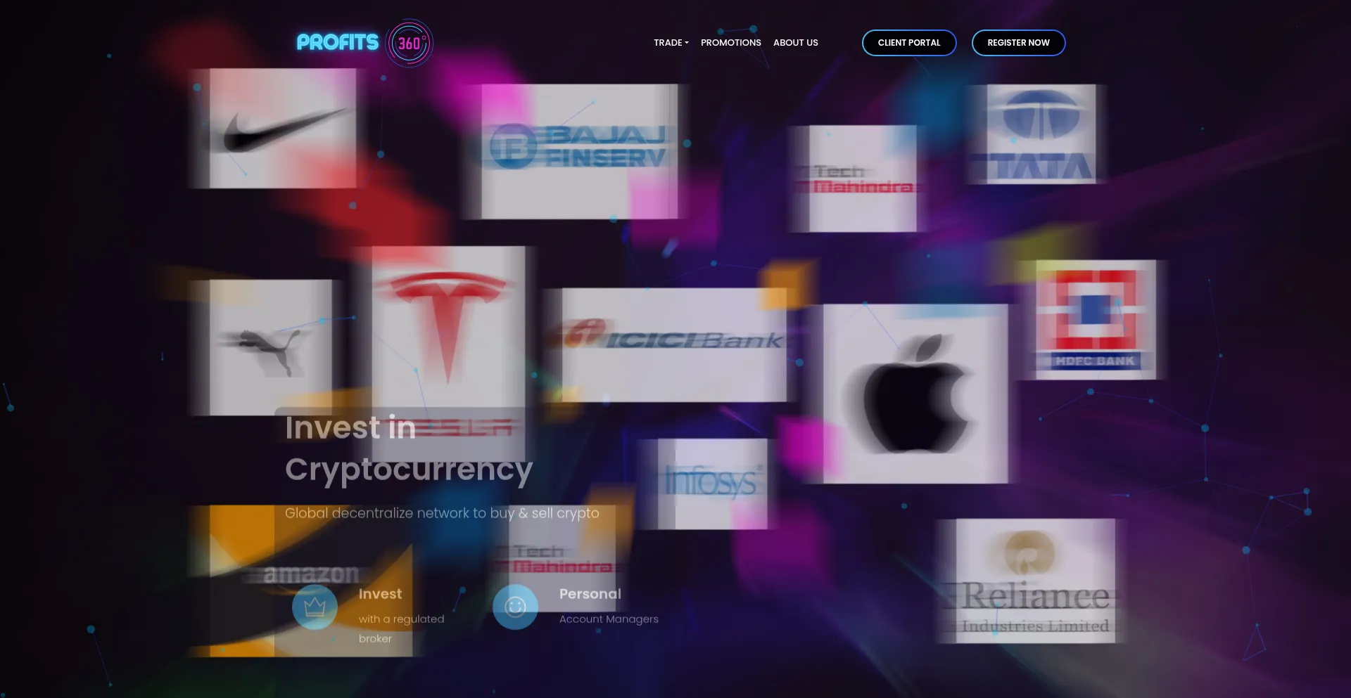 Website screenshot of Profits360.in