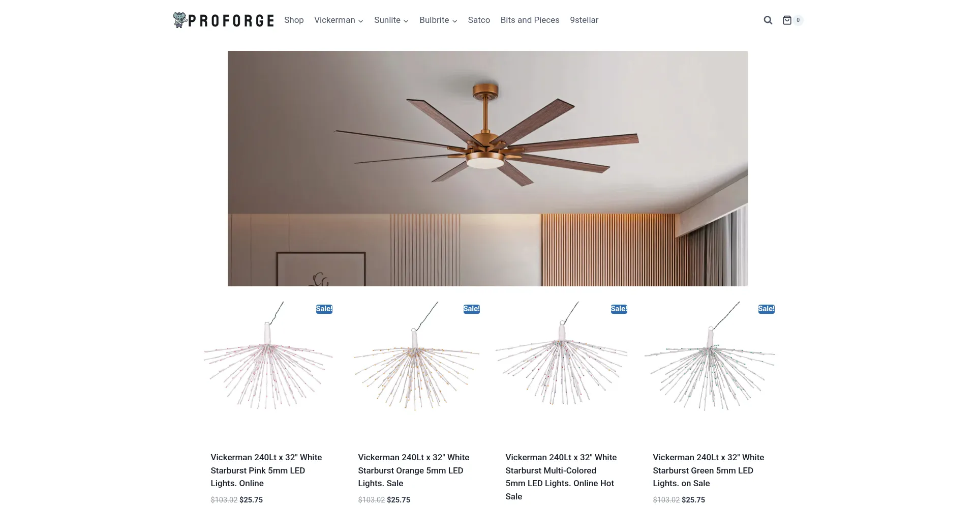 Website screenshot of Proforgesupply.com