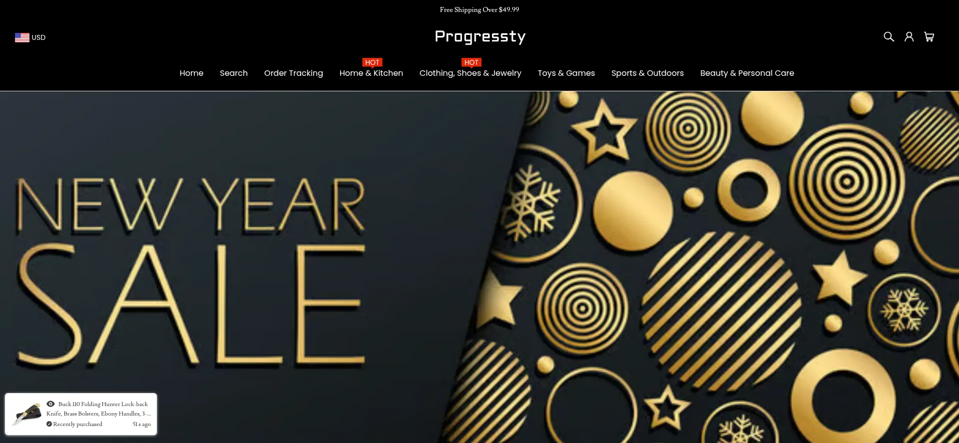 Website screenshot of Progressty.com