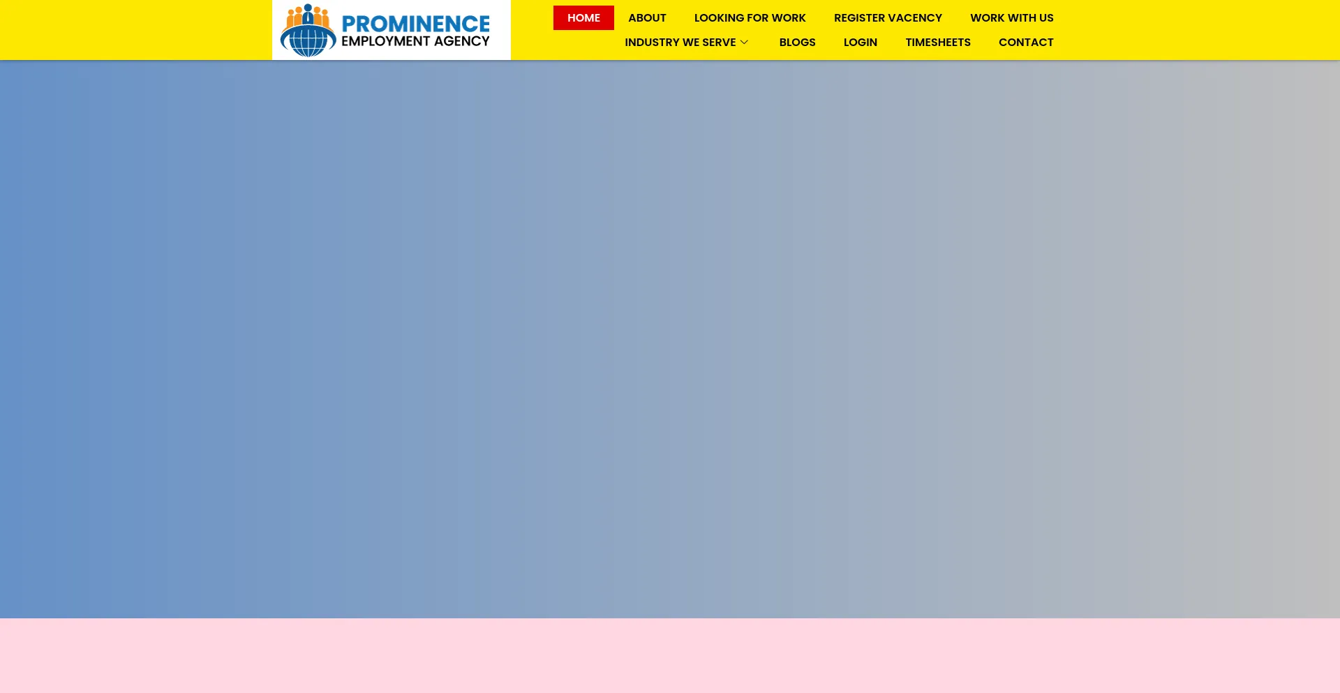 Website screenshot of Prominenceemployment.com