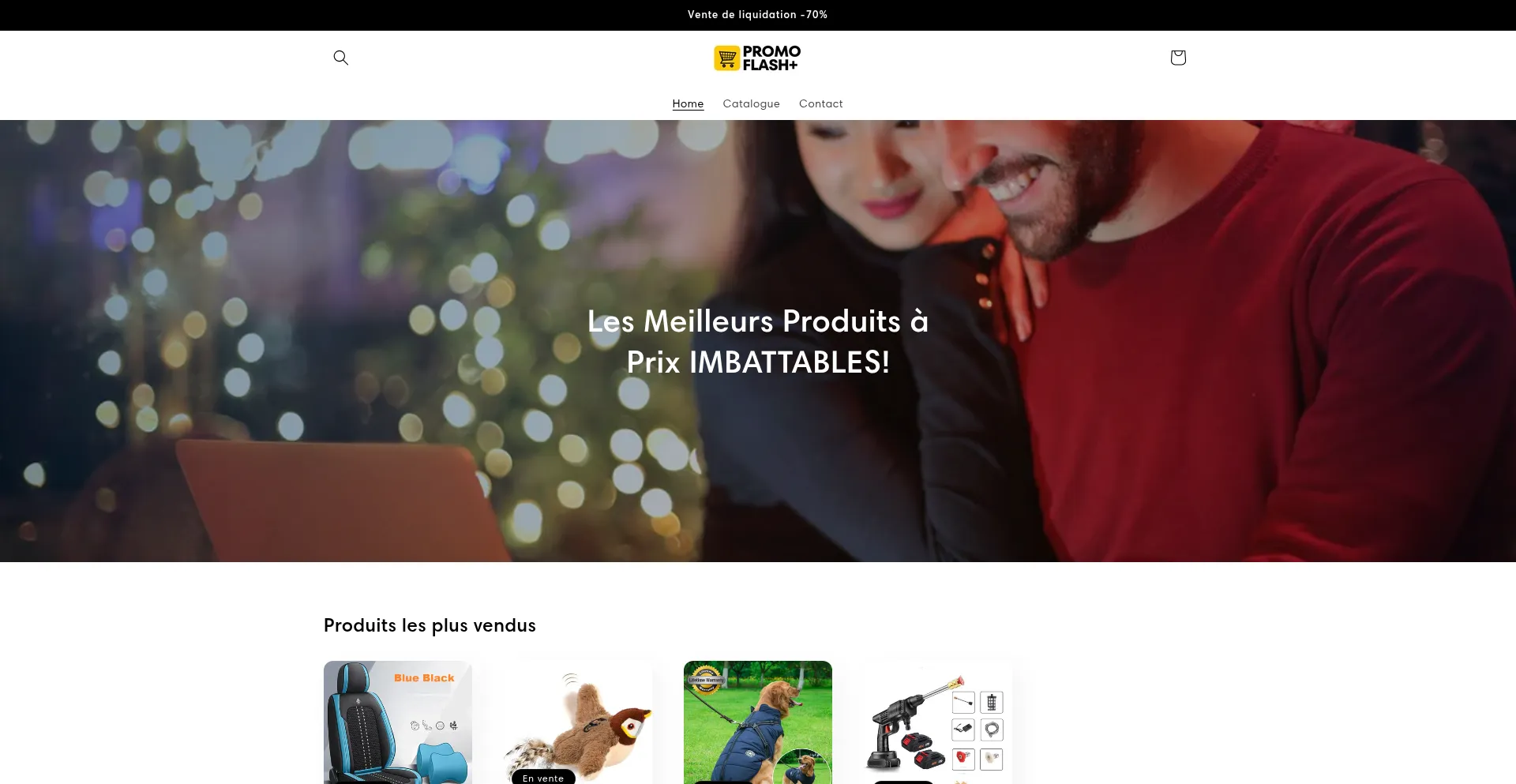 Website screenshot of Promoflashplus.shop