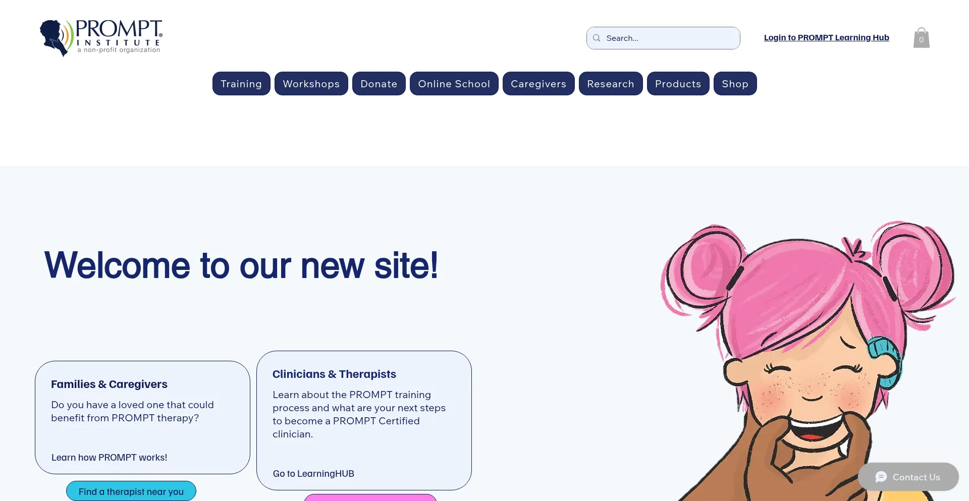 Website screenshot of Promptinstitute.com