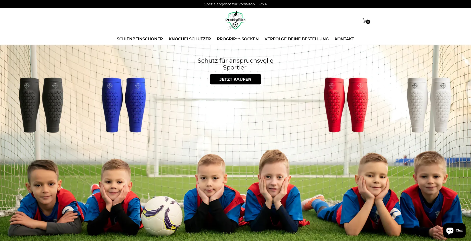 Website screenshot of Protegelite-de.com