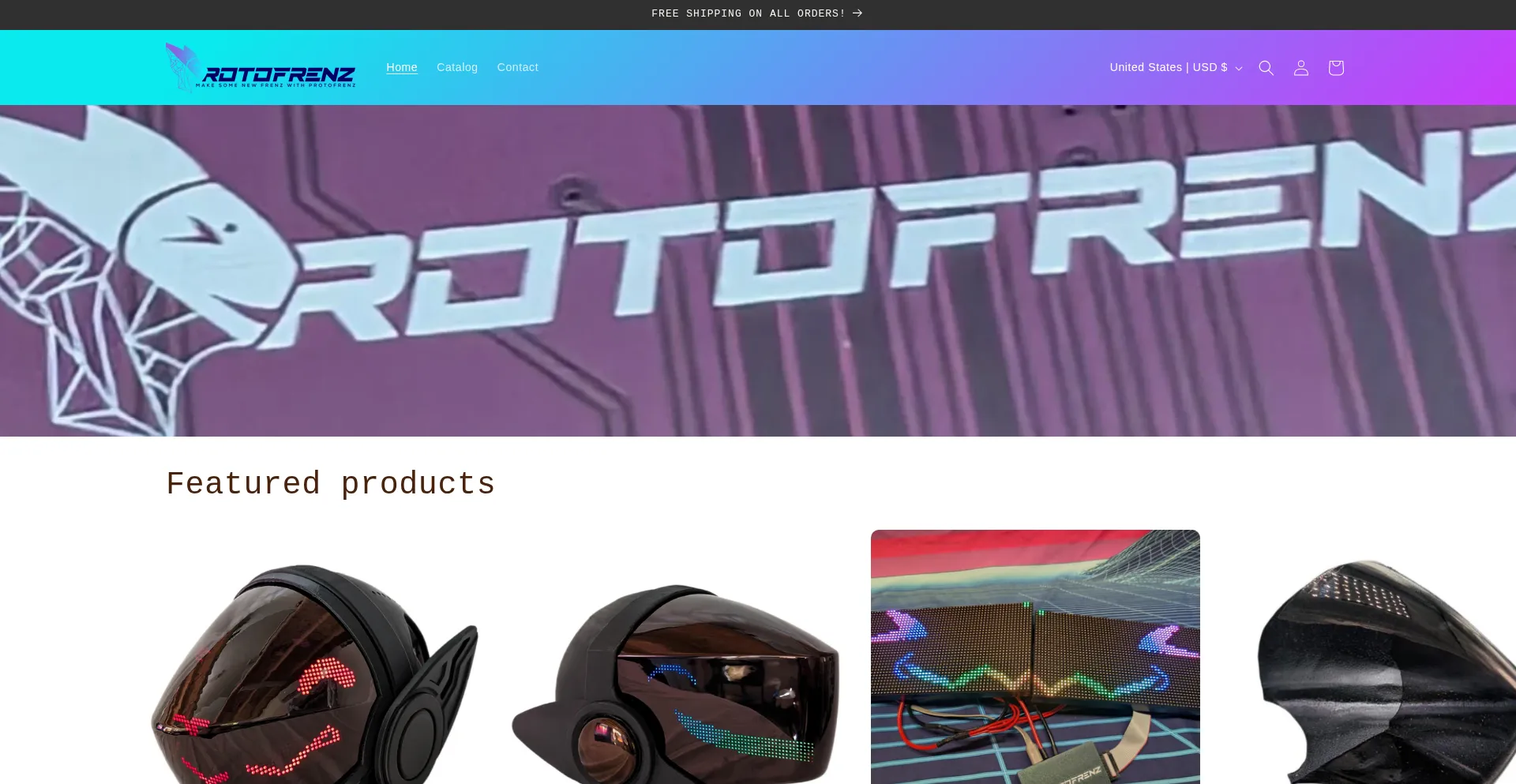 Website screenshot of Protofrenz.com