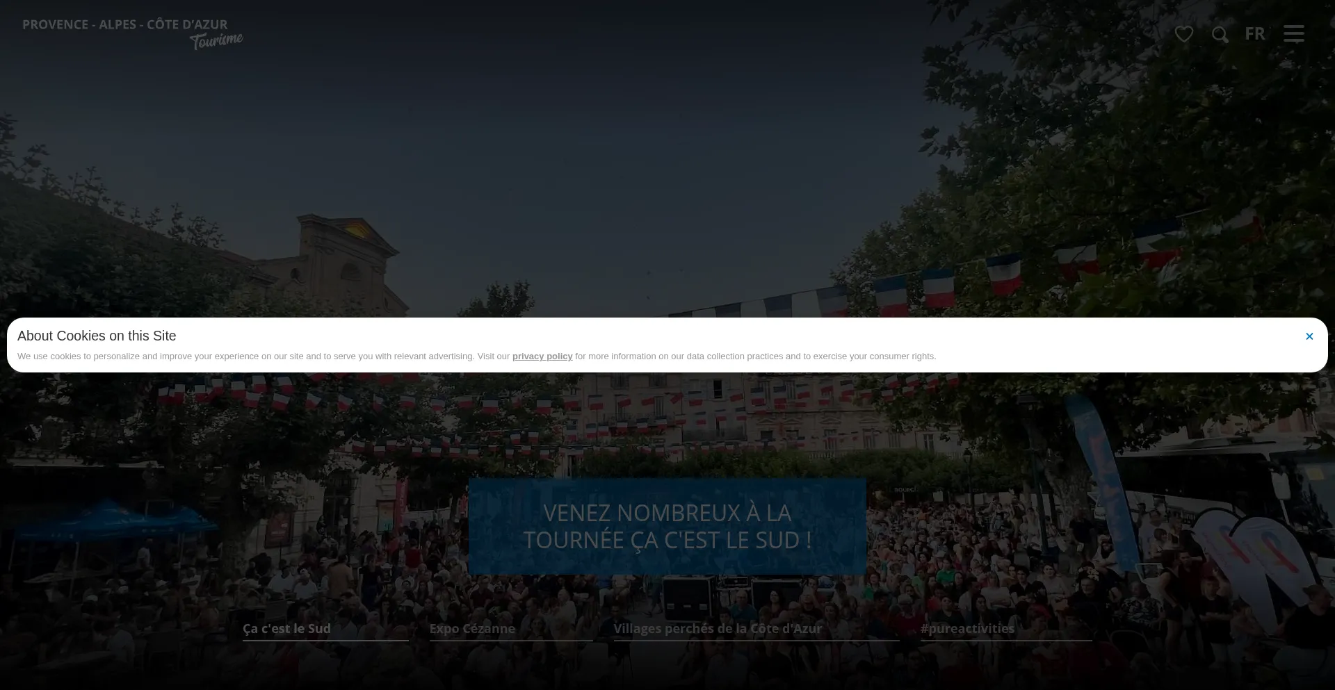 Website screenshot of Provence-alpes-cotedazur.com