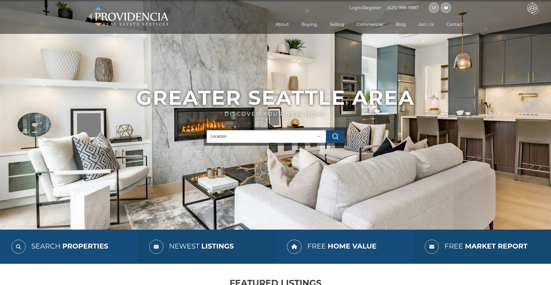 Website screenshot of Providencia.com