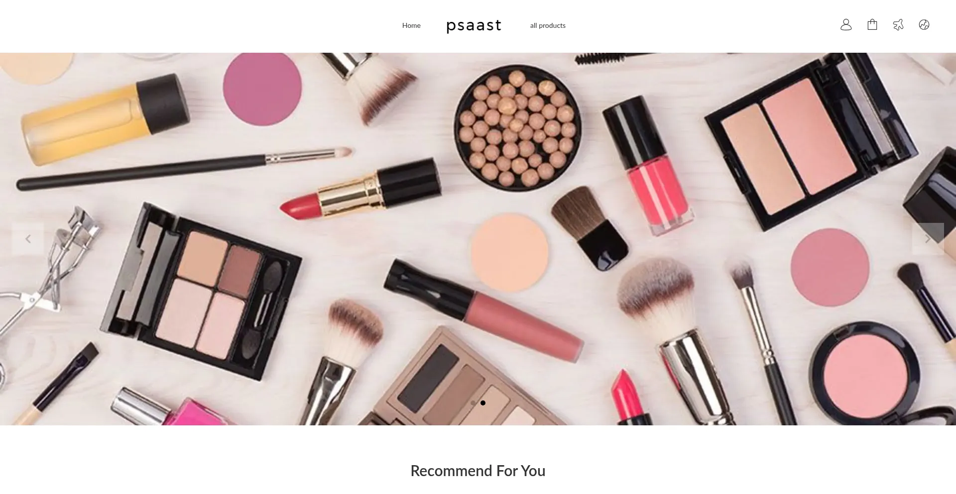 Website screenshot of Psaast.com