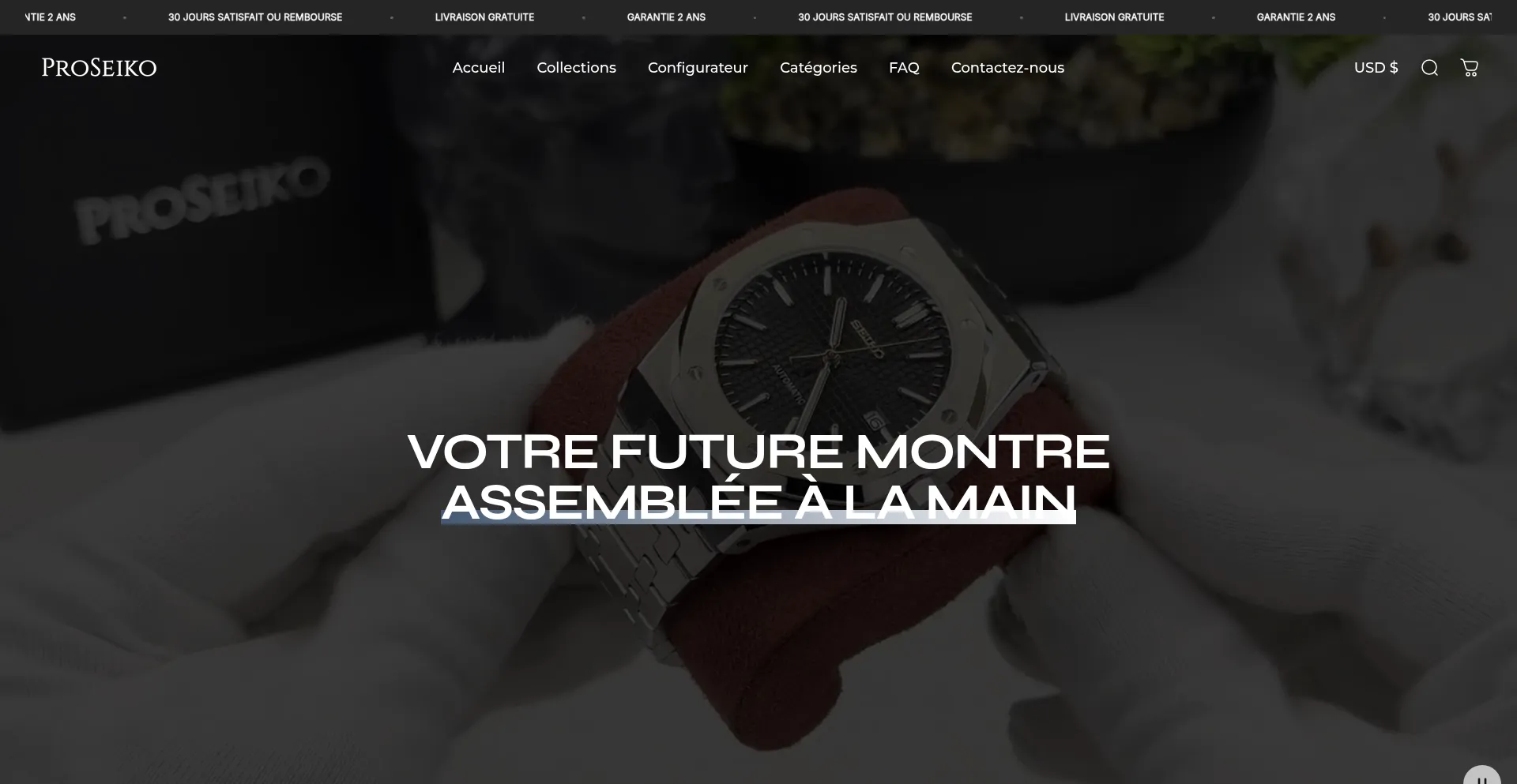 Website screenshot of Pswatches.com