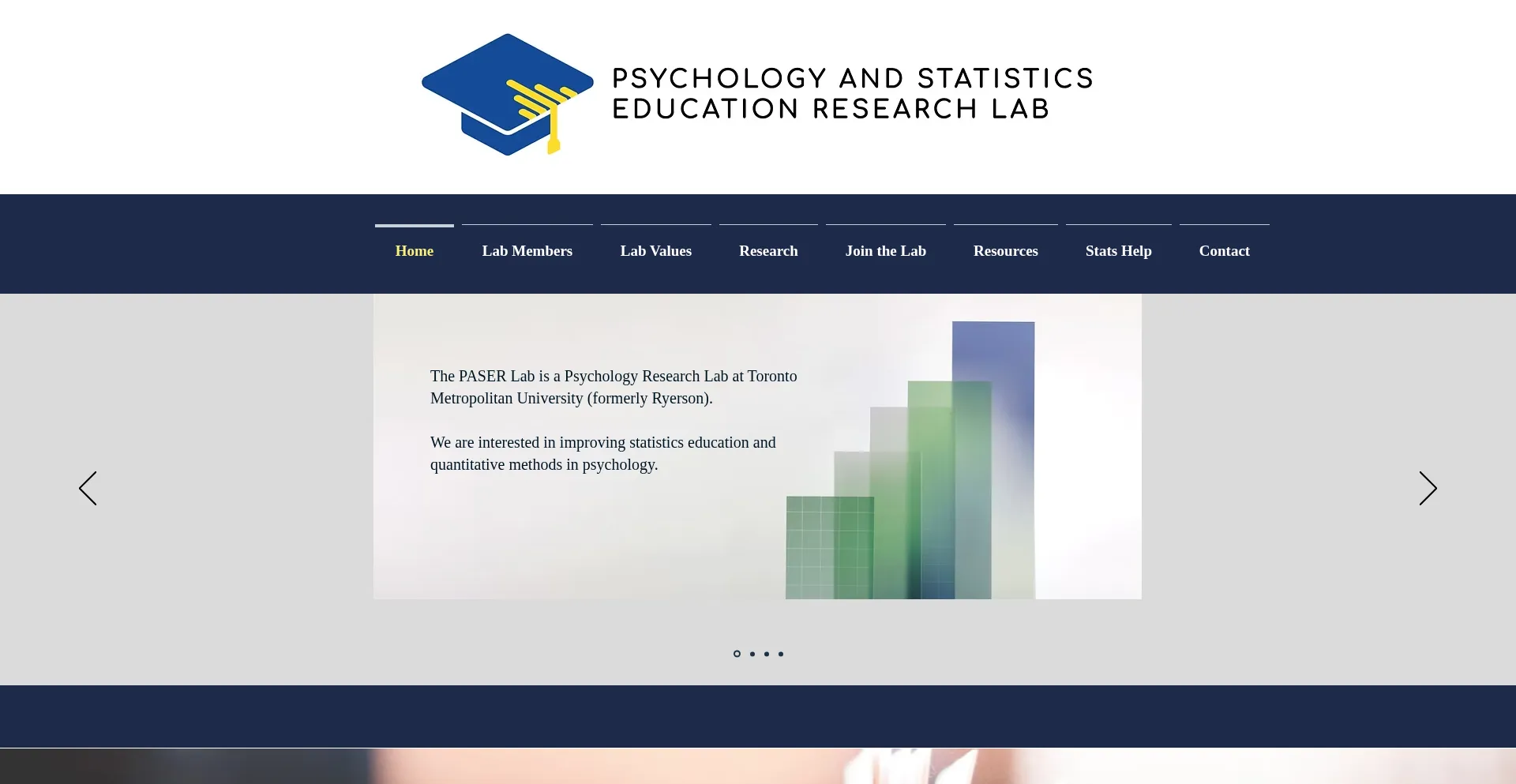 Website screenshot of Psystat.org