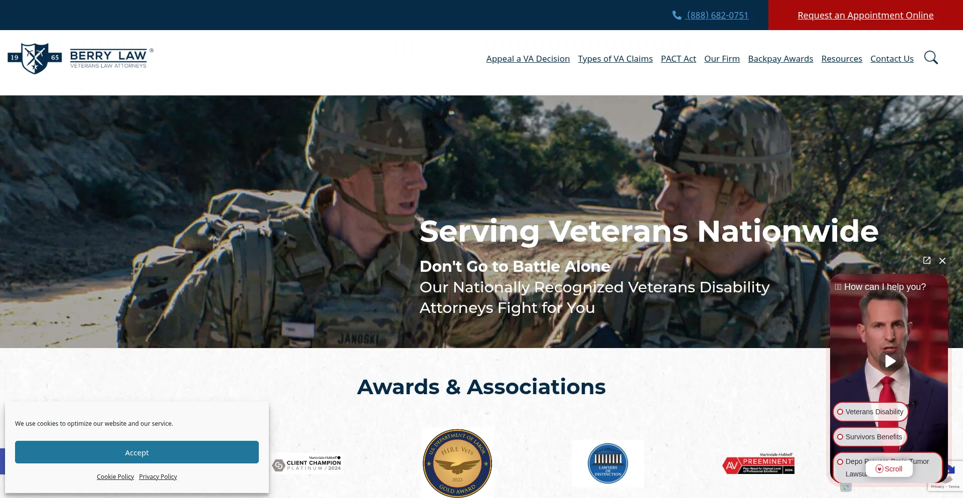 Website screenshot of Ptsdlawyers.com