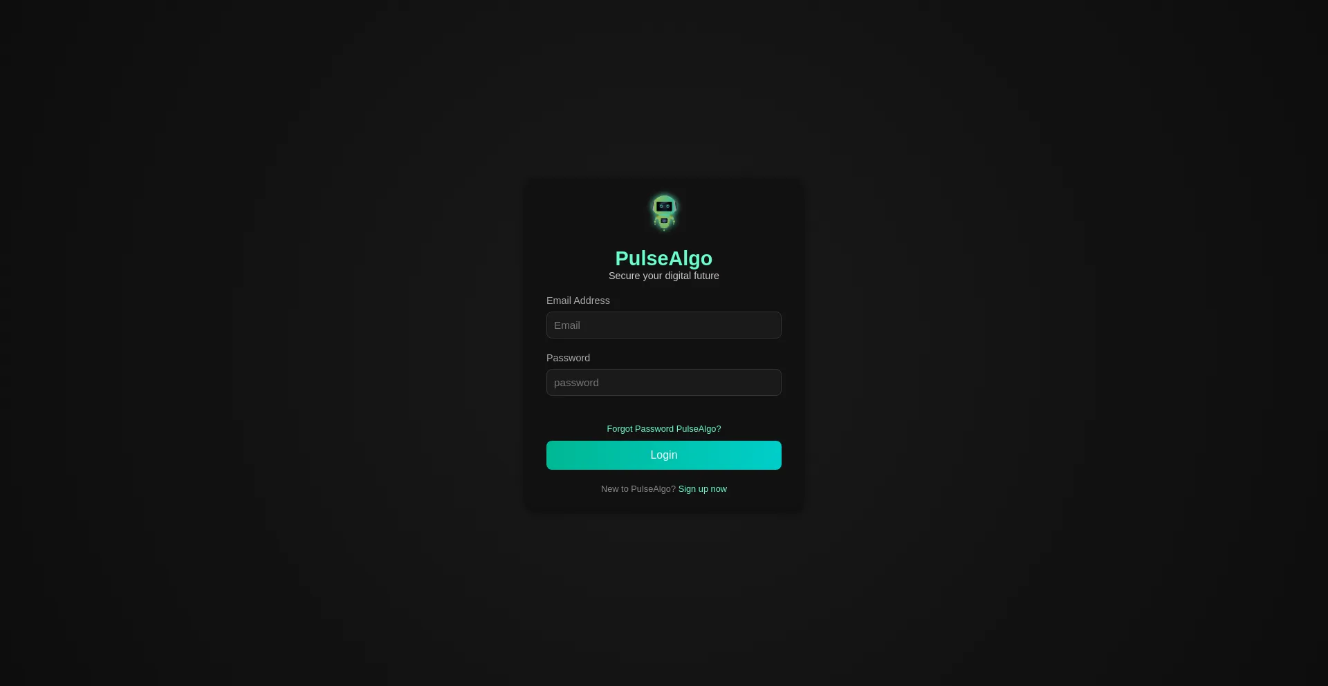 Website screenshot of Pulsealgo.club