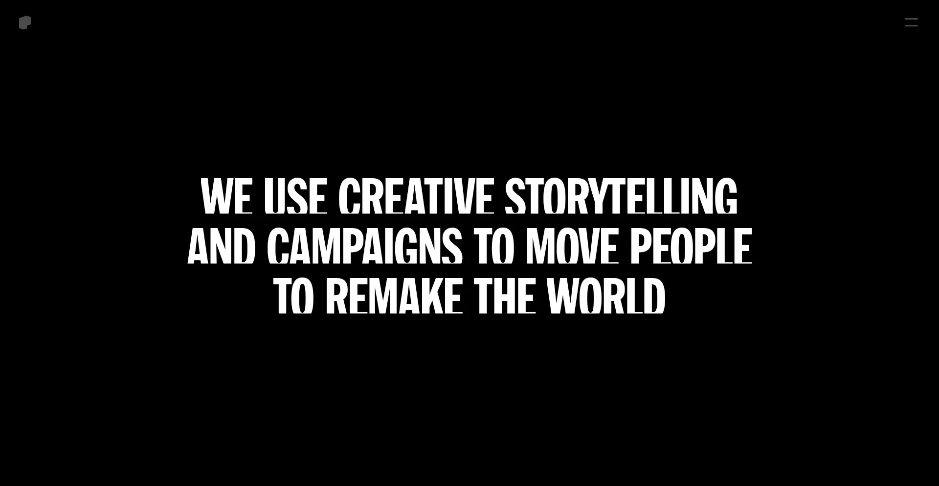 Website screenshot of Purpose.com