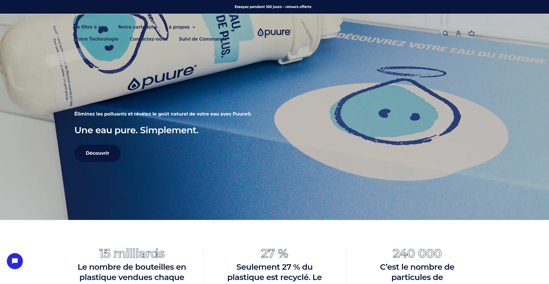 Website screenshot of Puurefrance.fr