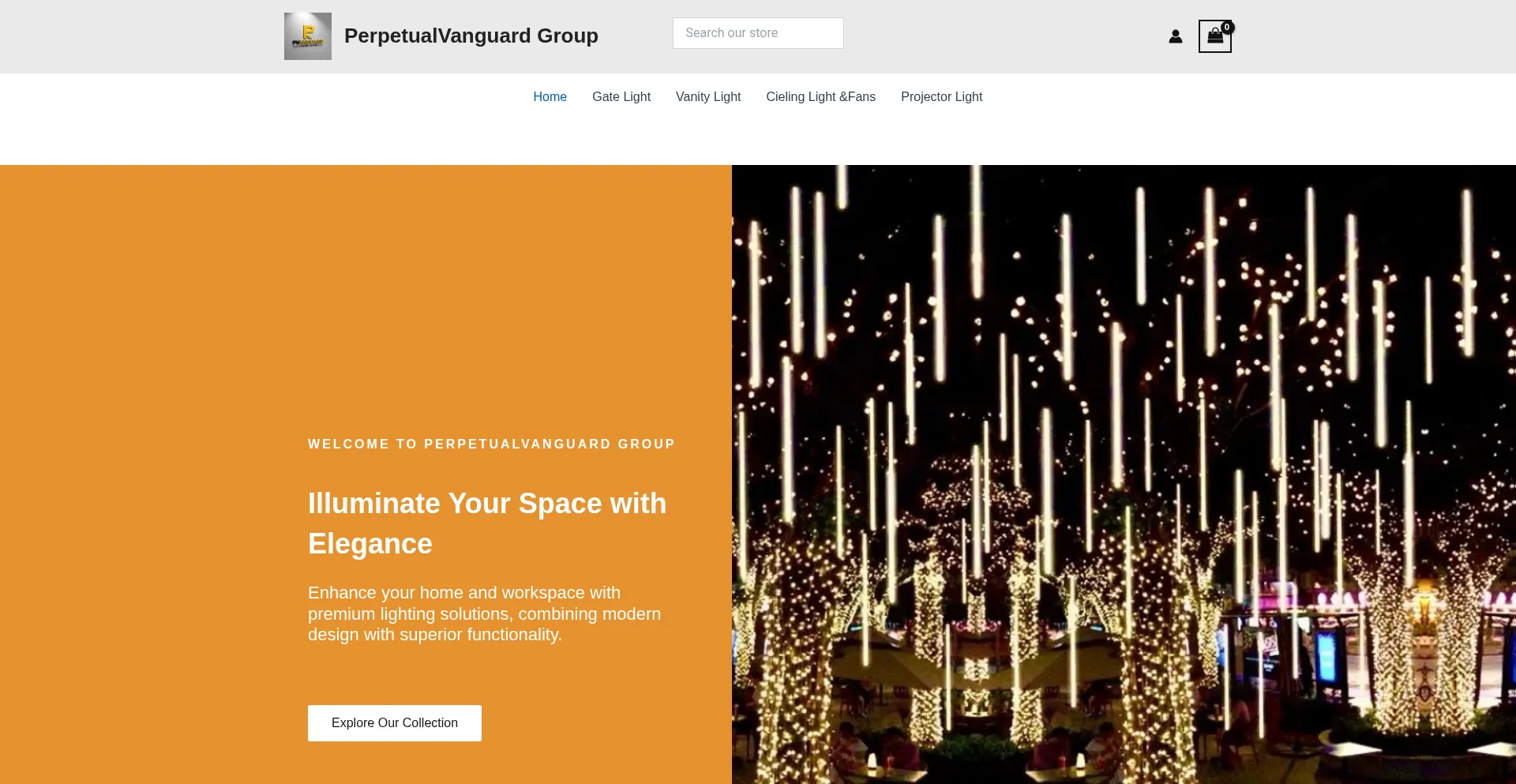 Website screenshot of Pvanguard.shop