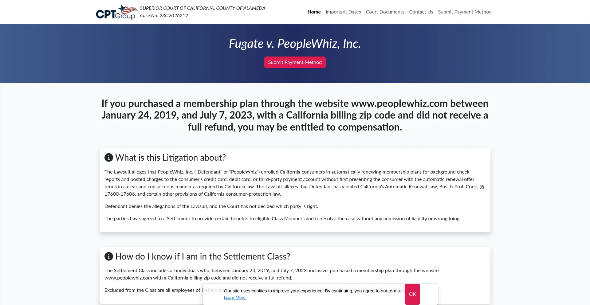 Pwsettlement.com